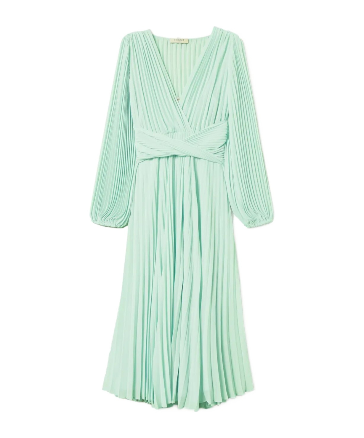 Shop Twinset Pleated Maxi Dress