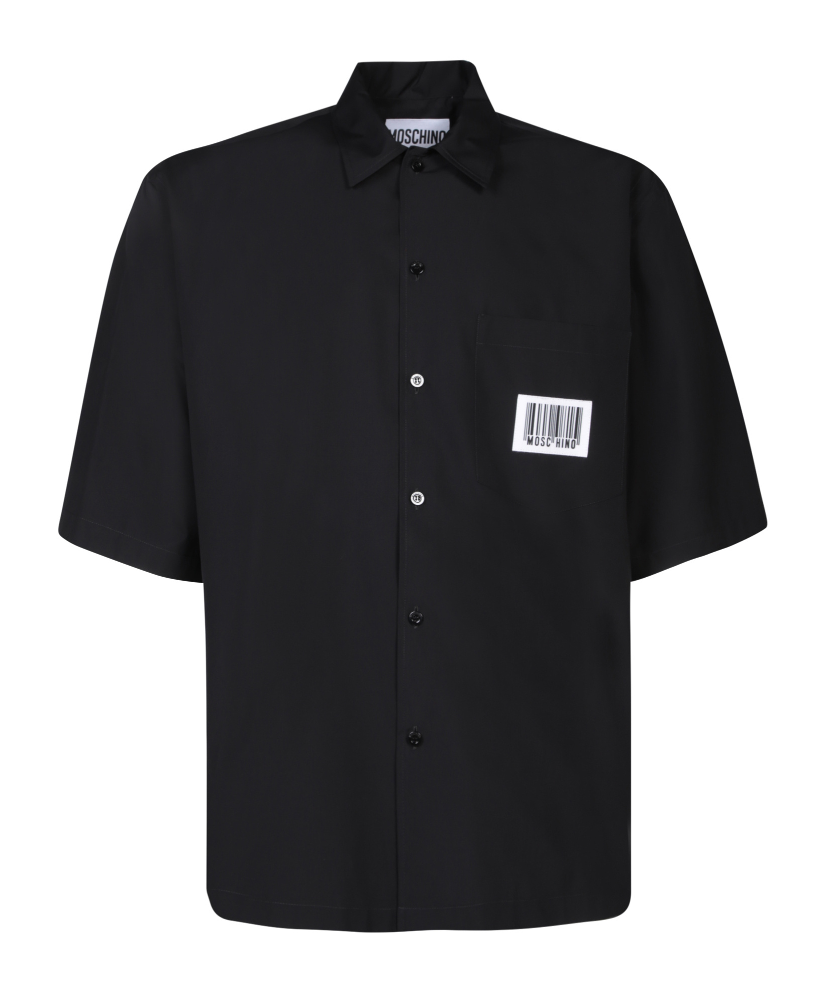 Moschino Short-sleeved Shirt In Black