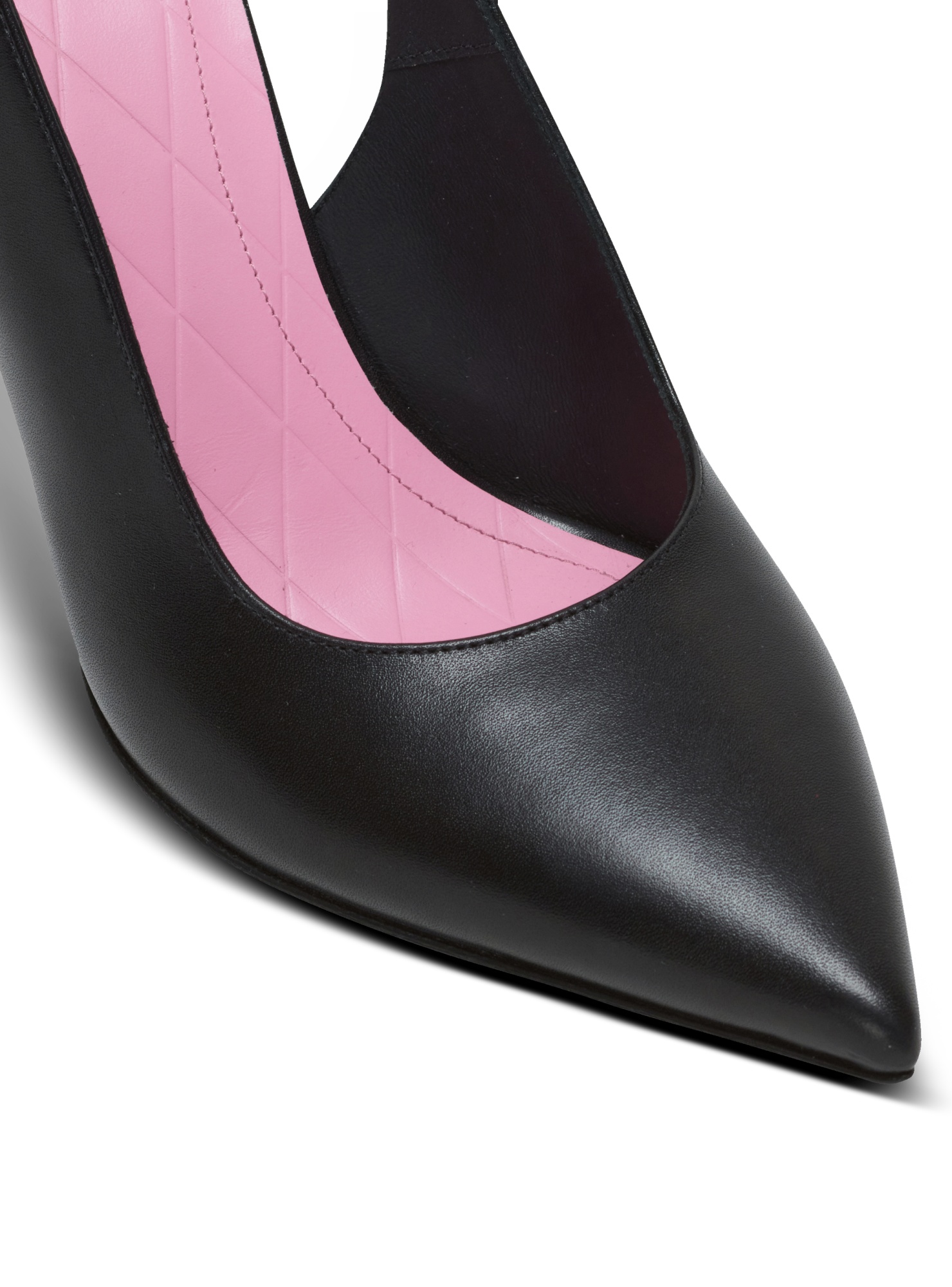 Balmain Eva 95 Calf Leather Slingback Pumps In Black