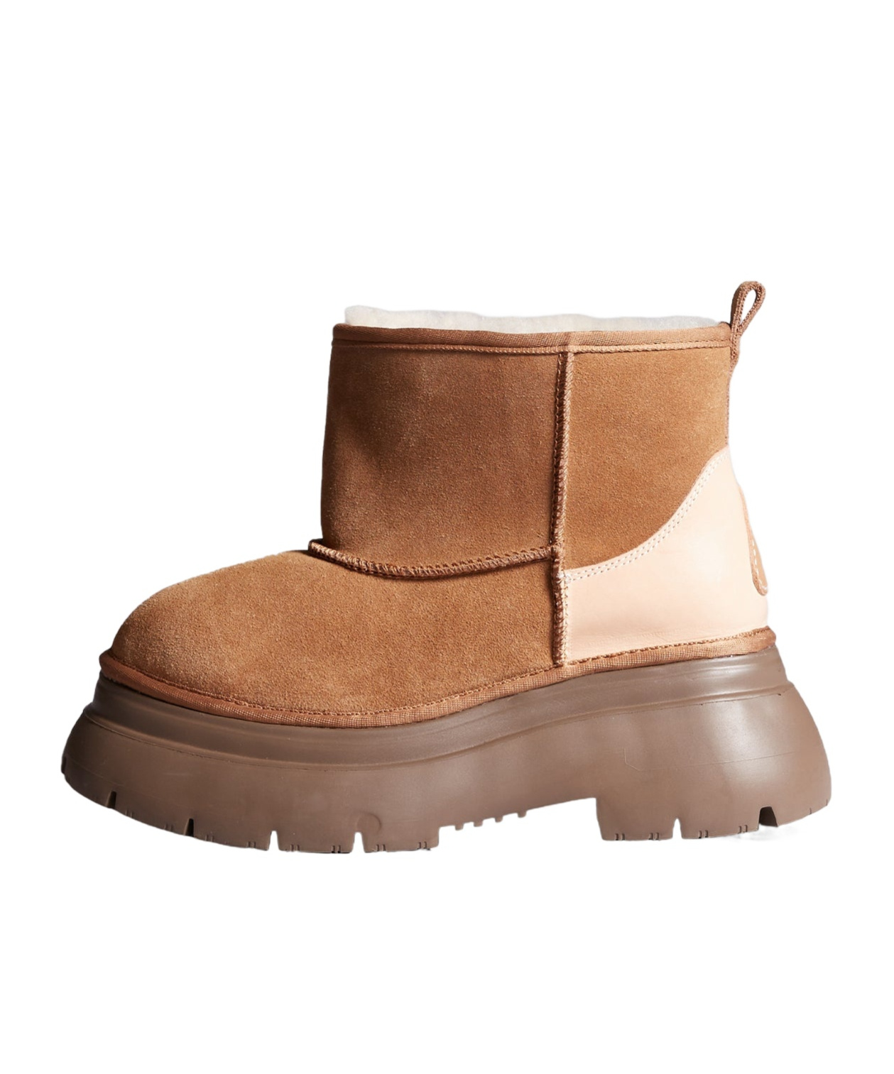 R13 Logo Wool Short Boots In Brown