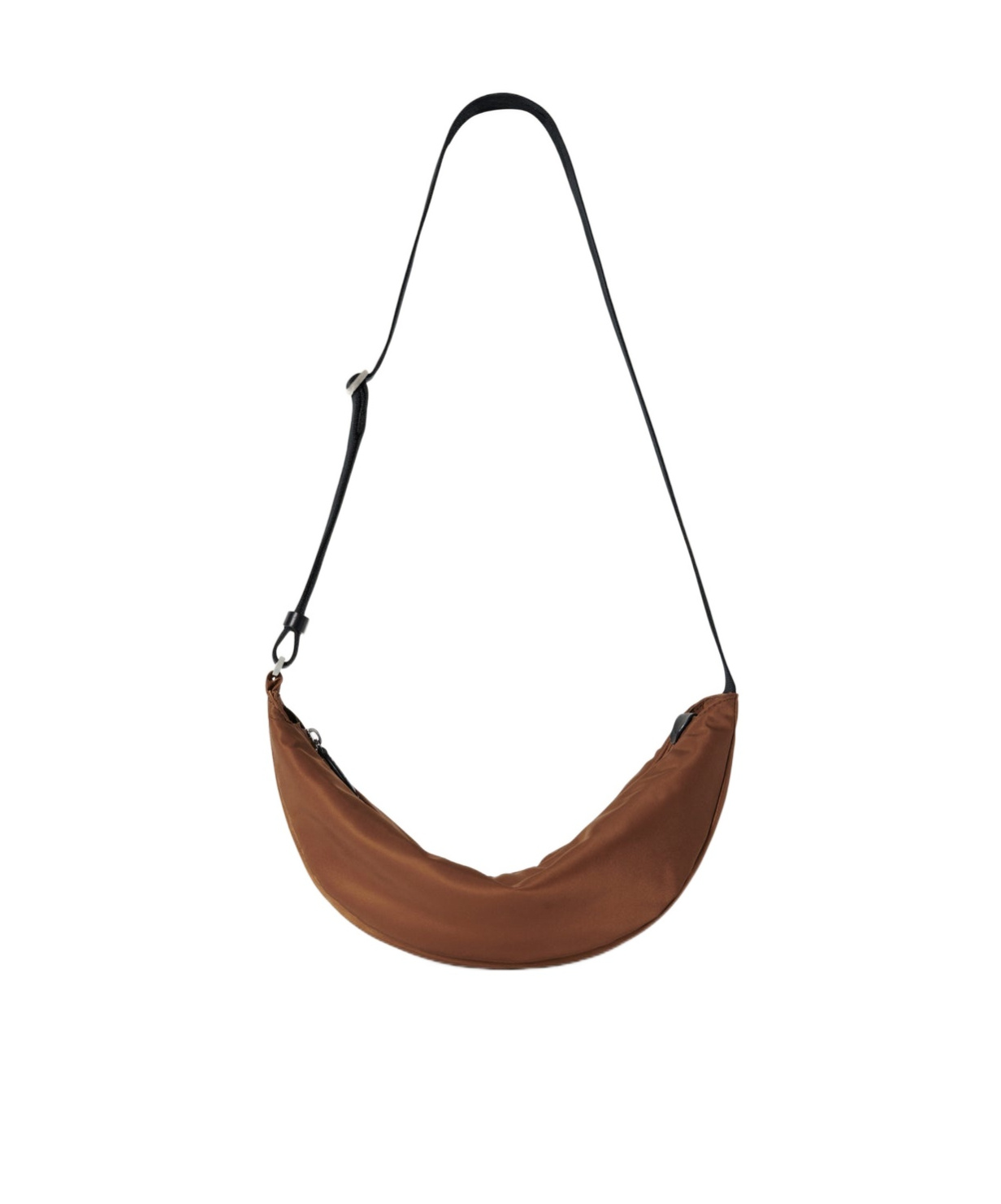 The Row Caiden Zipper Underarm Bag In Brown