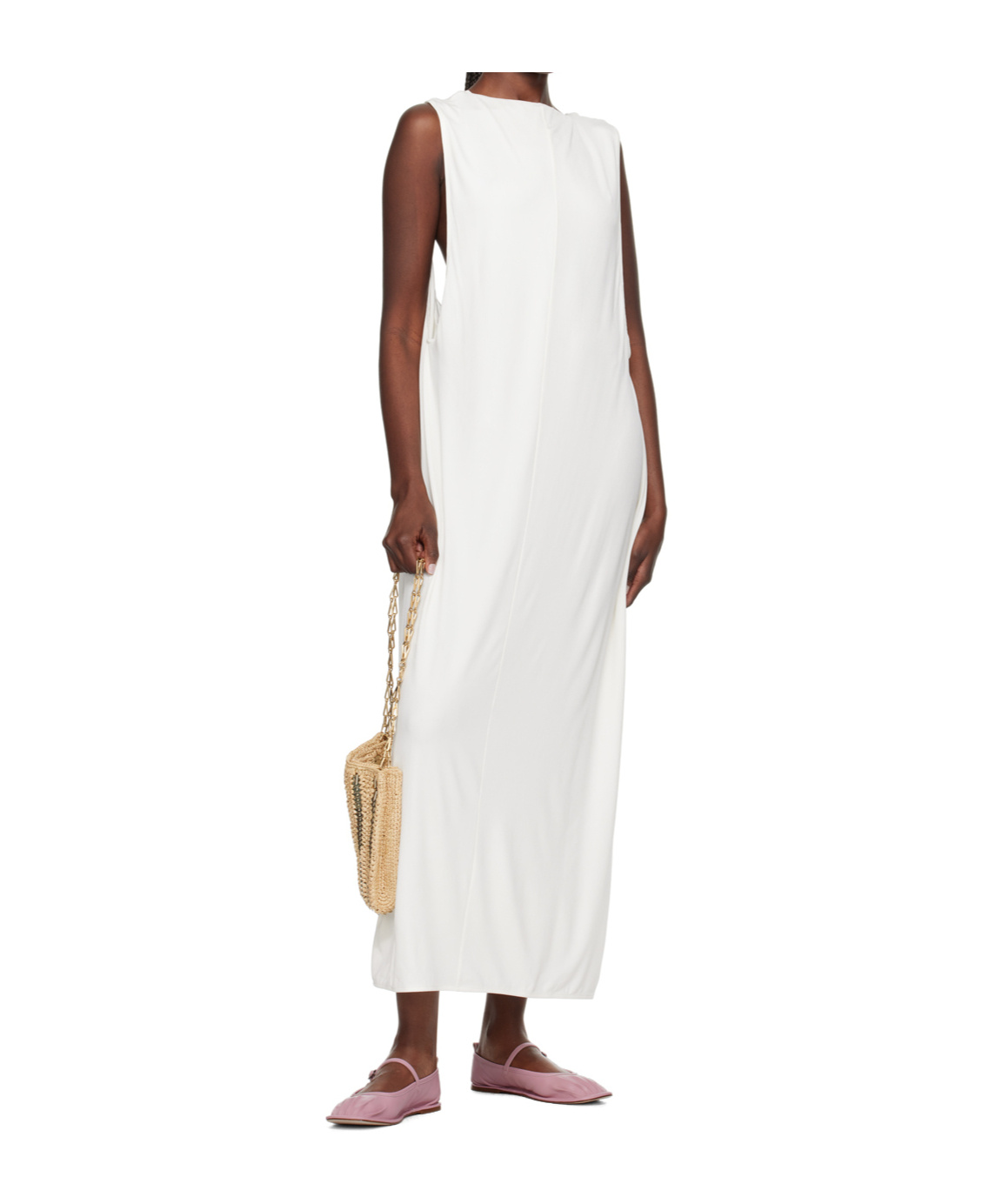 HEREU PLEATED FLAT SHOES