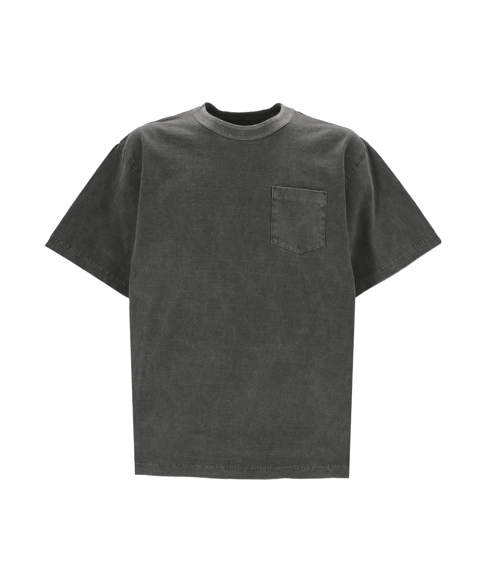 Sacai Open-necked Black Shirt In Gray