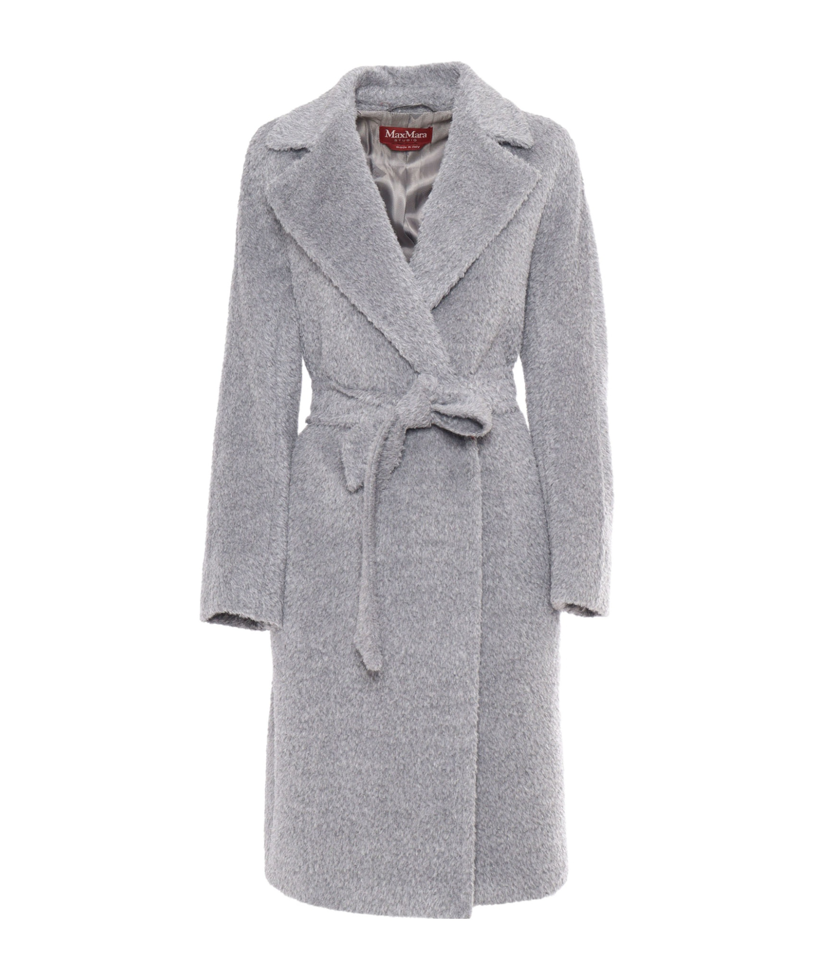 Max Mara Galante Medium Grey Coat In Gray