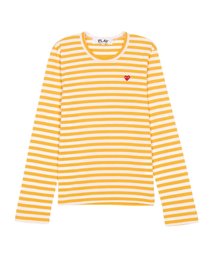 Comme Des Garçons Long-sleeved T-shirt In Yellow