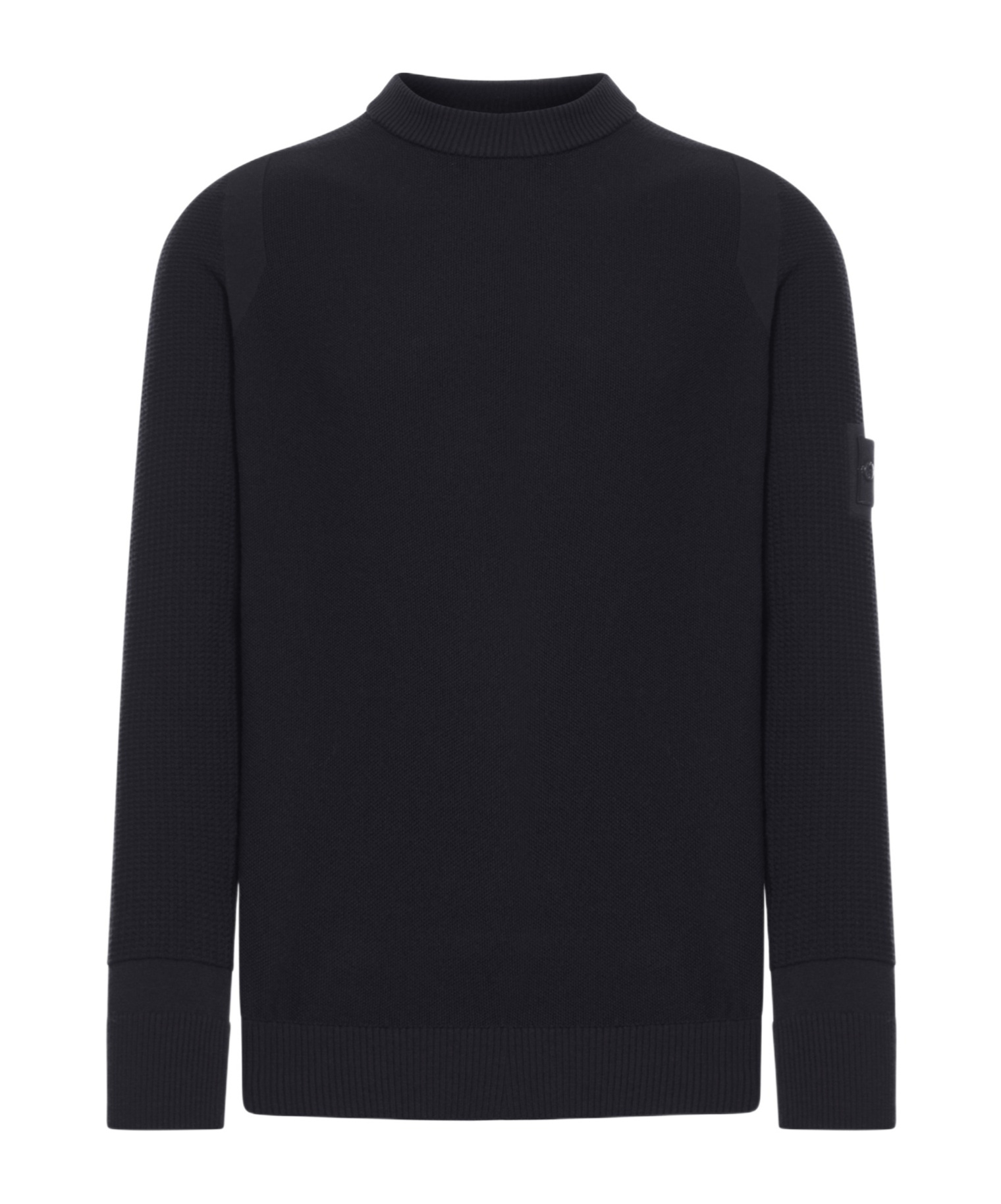 Stone Island Cotton Sweater In Black