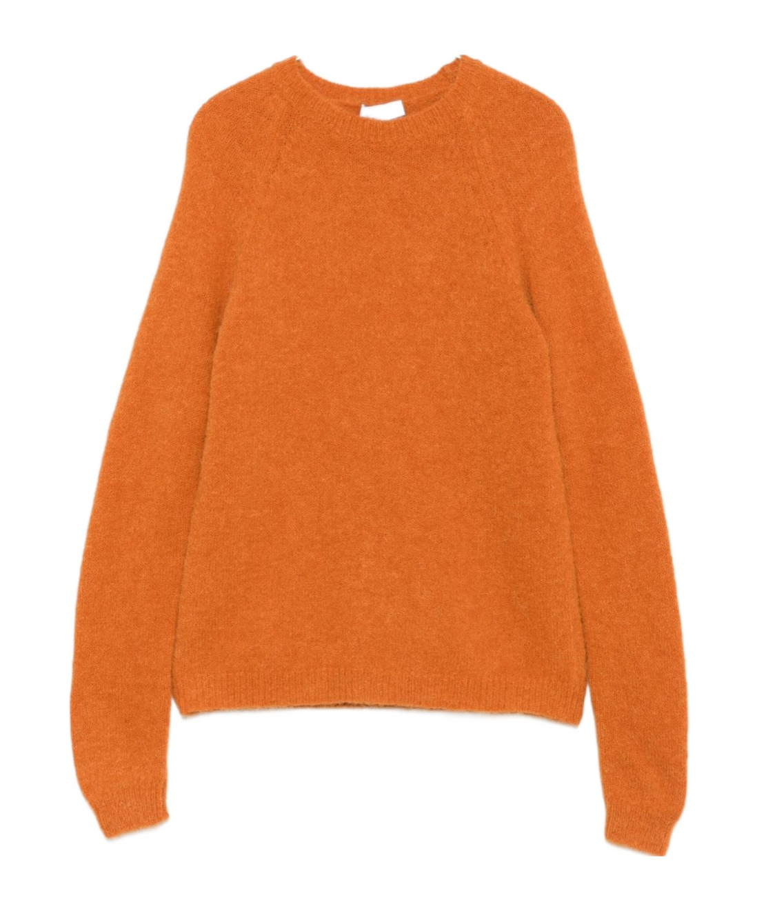 Baserange Ribbed Crewneck Sweater In Orange