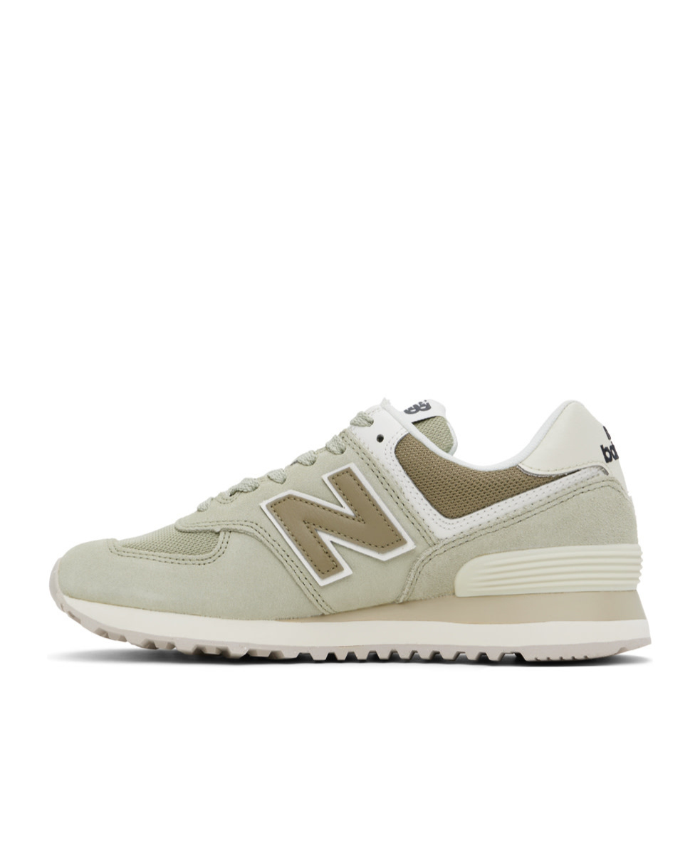 New Balance Round-head Sneakers In White