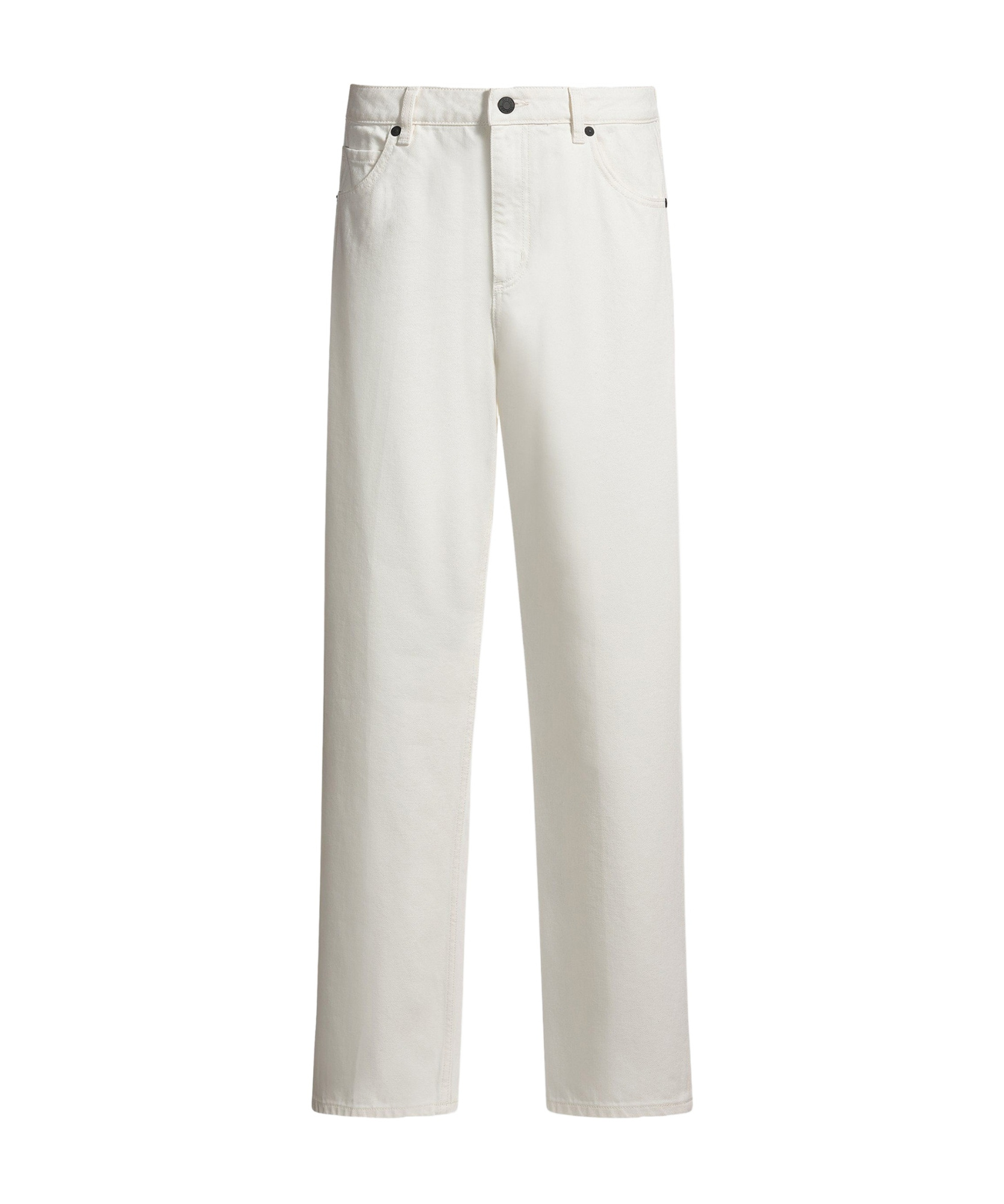 Hugo Boss Modern-fit Jeans In White Rigid Denim