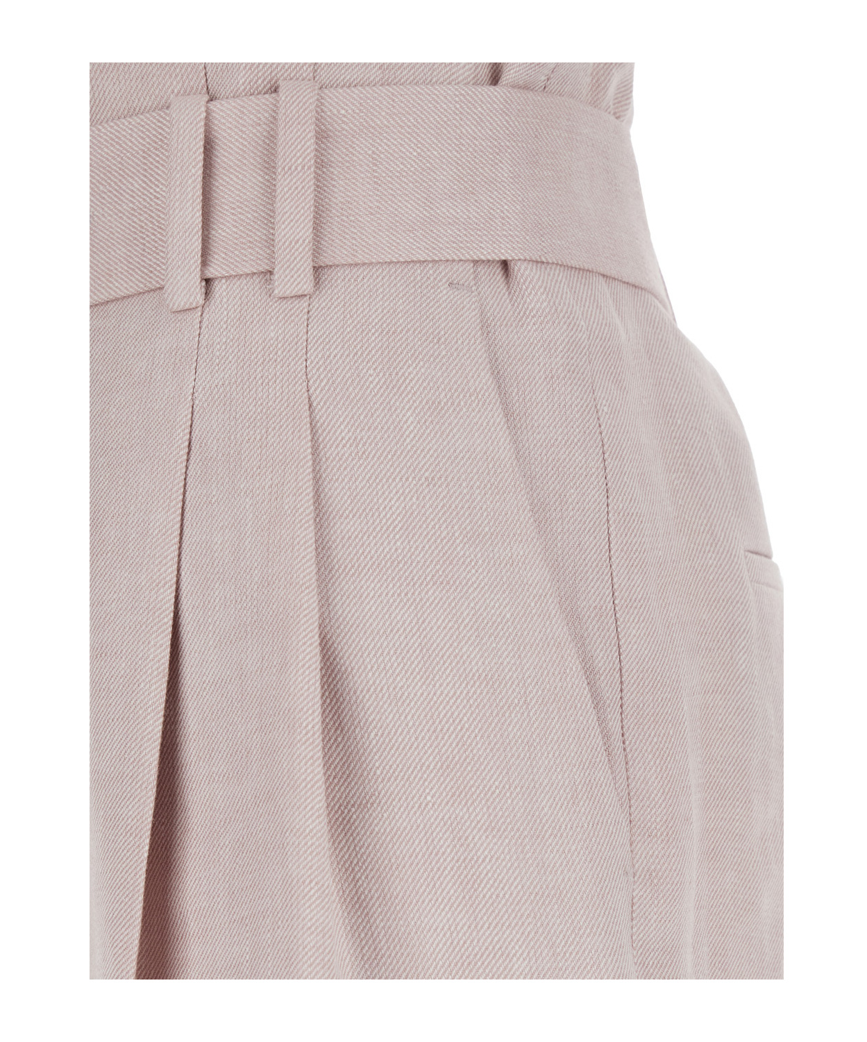 Shop Eleventy Linen Palazzo Pants In Nude