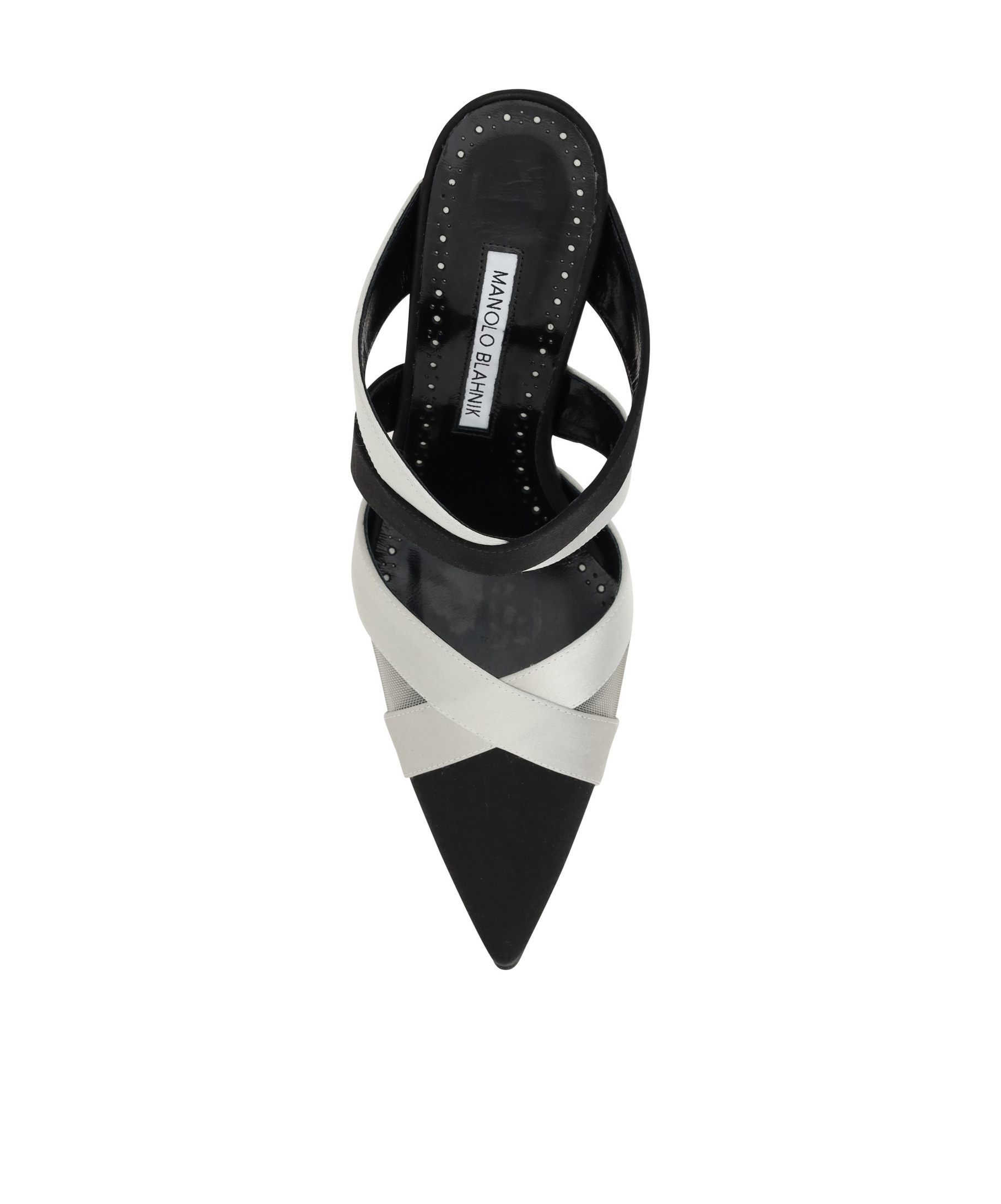 Manolo Blahnik Oyounak Pointed Toe Mules In Black