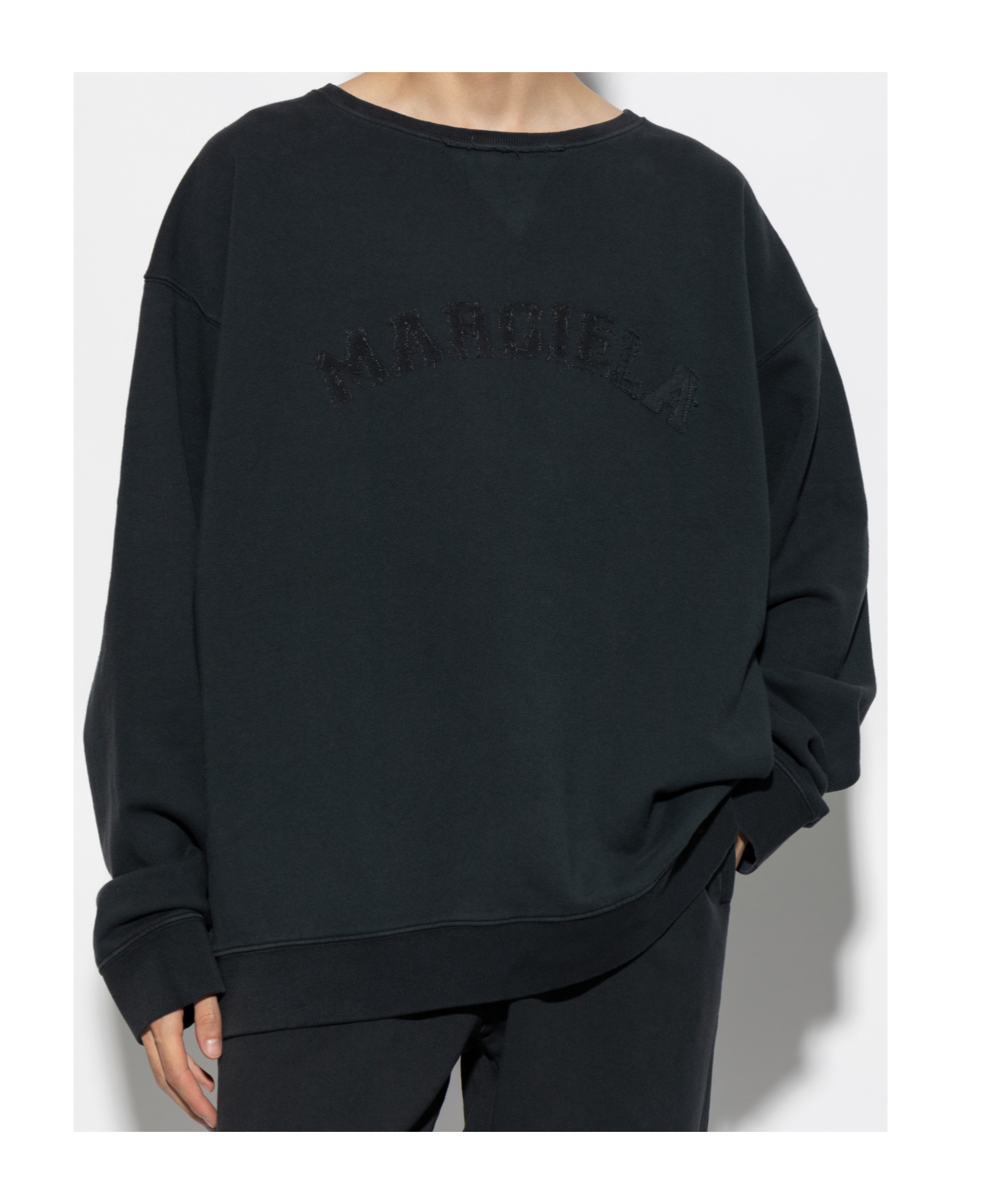 Shop Maison Margiela Long-sleeved Sweater In Black