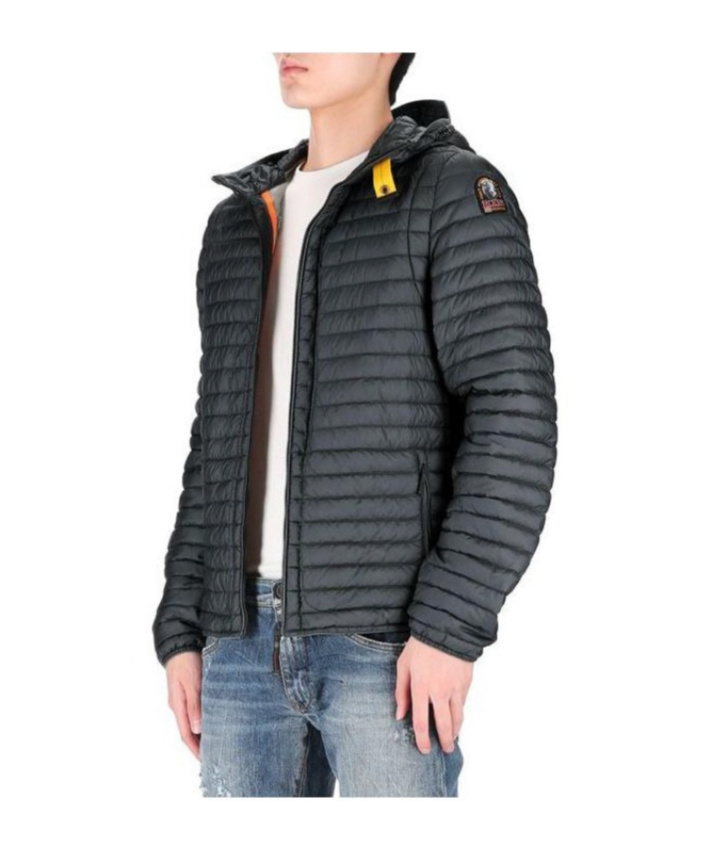 Parajumpers Hooded Down Jacket In Black