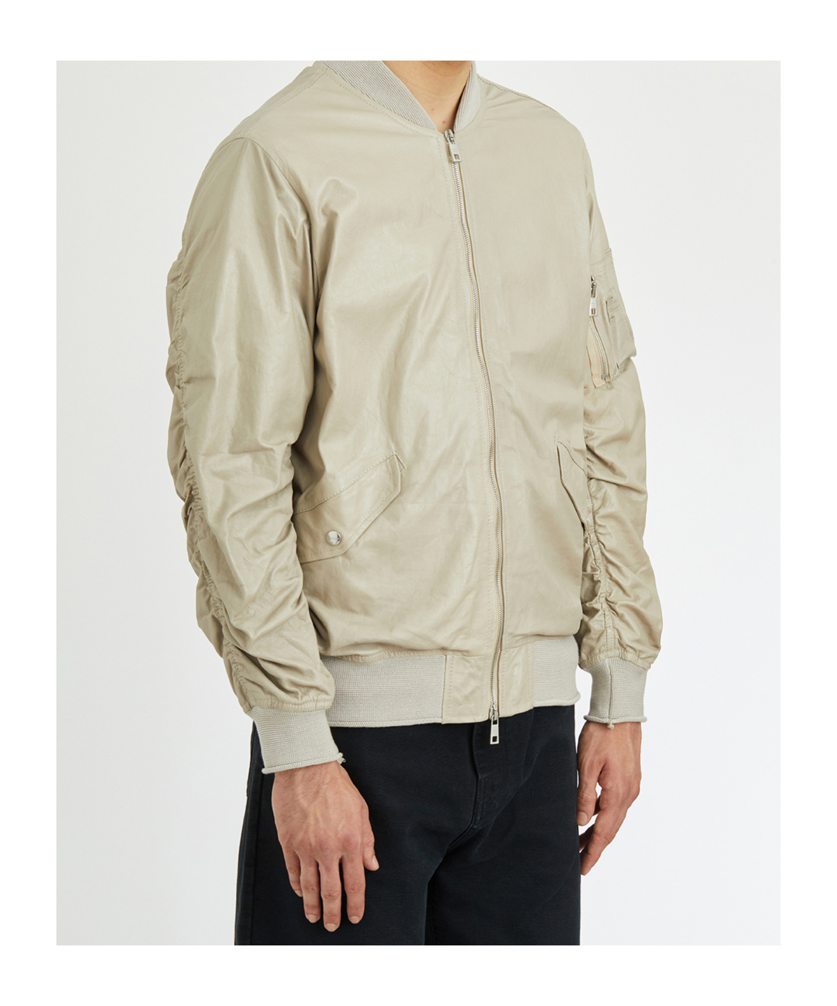 Giorgio Brato Lambskin Bomber Jacket