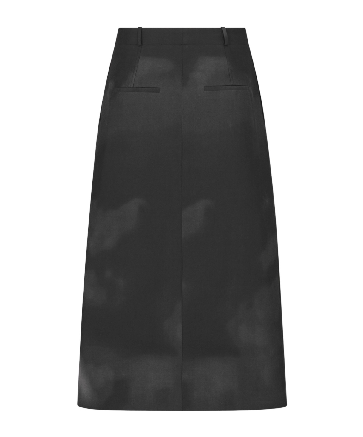 Dior Side Zipper Medium Length Skirt In Black