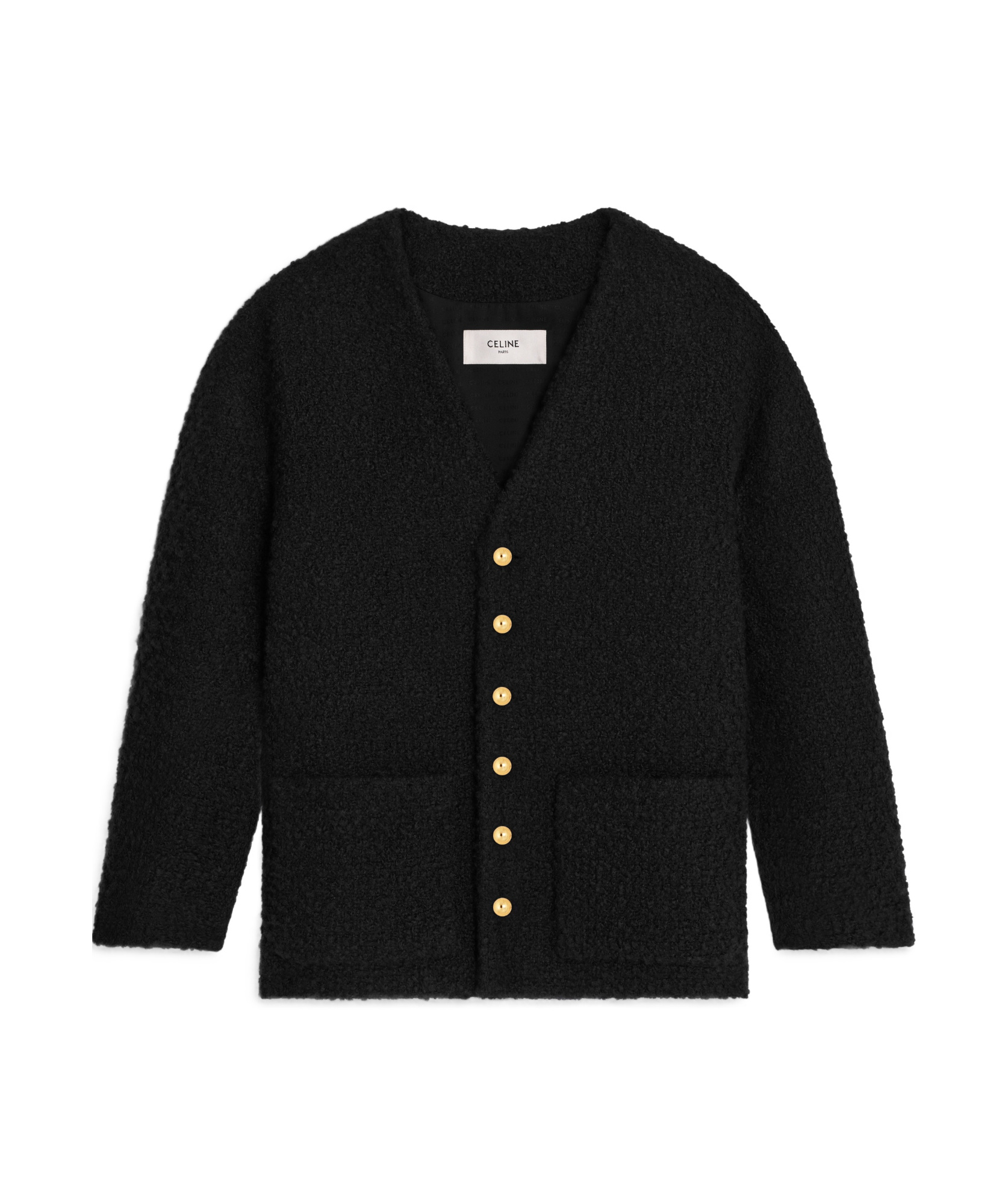 CELINE OVERSIZED JACKET IN BOUCLÉ TWEED CASHMERE