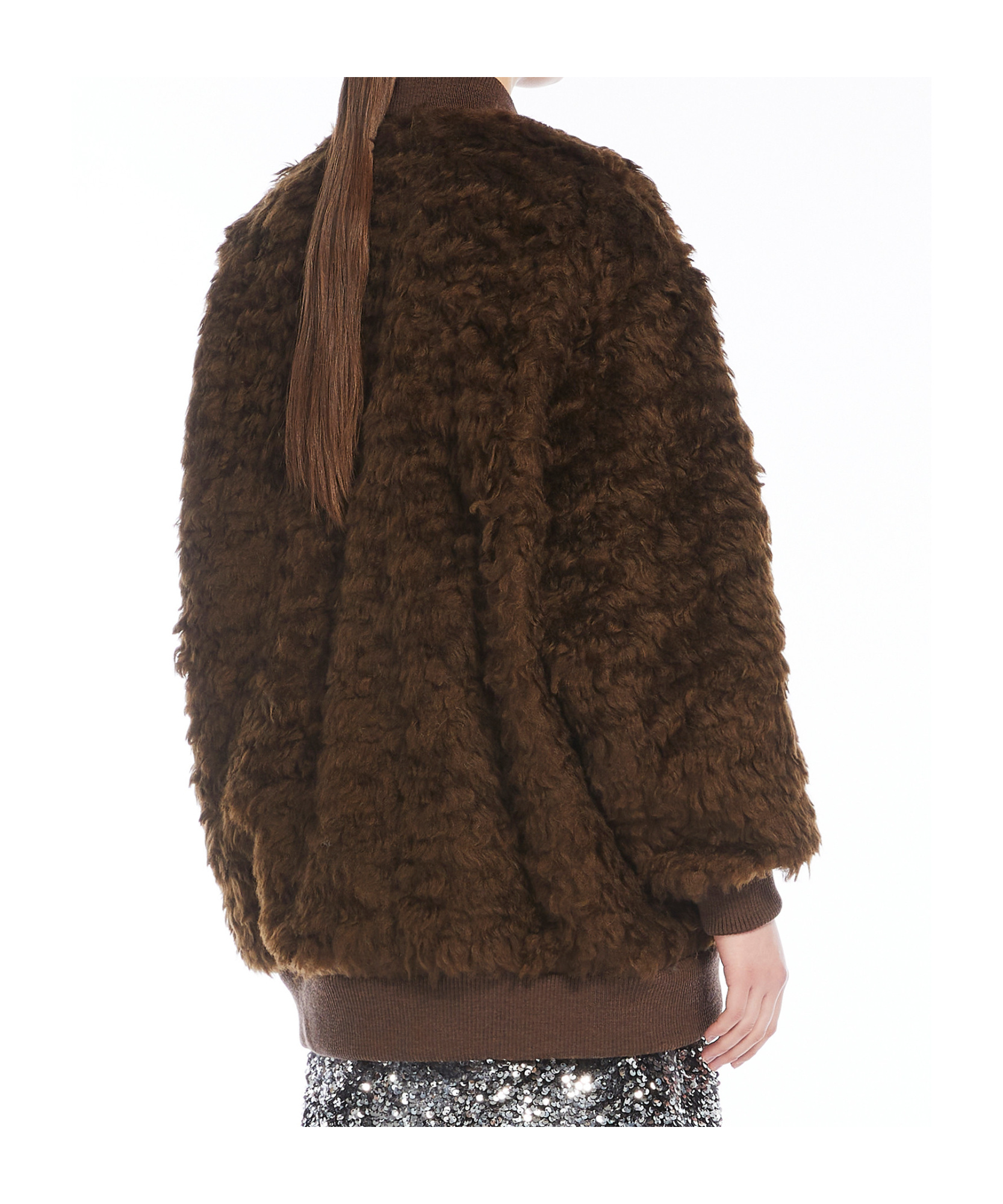 Weekend Max Mara Women's Teddy Agiate Bomber Jacket In Brown