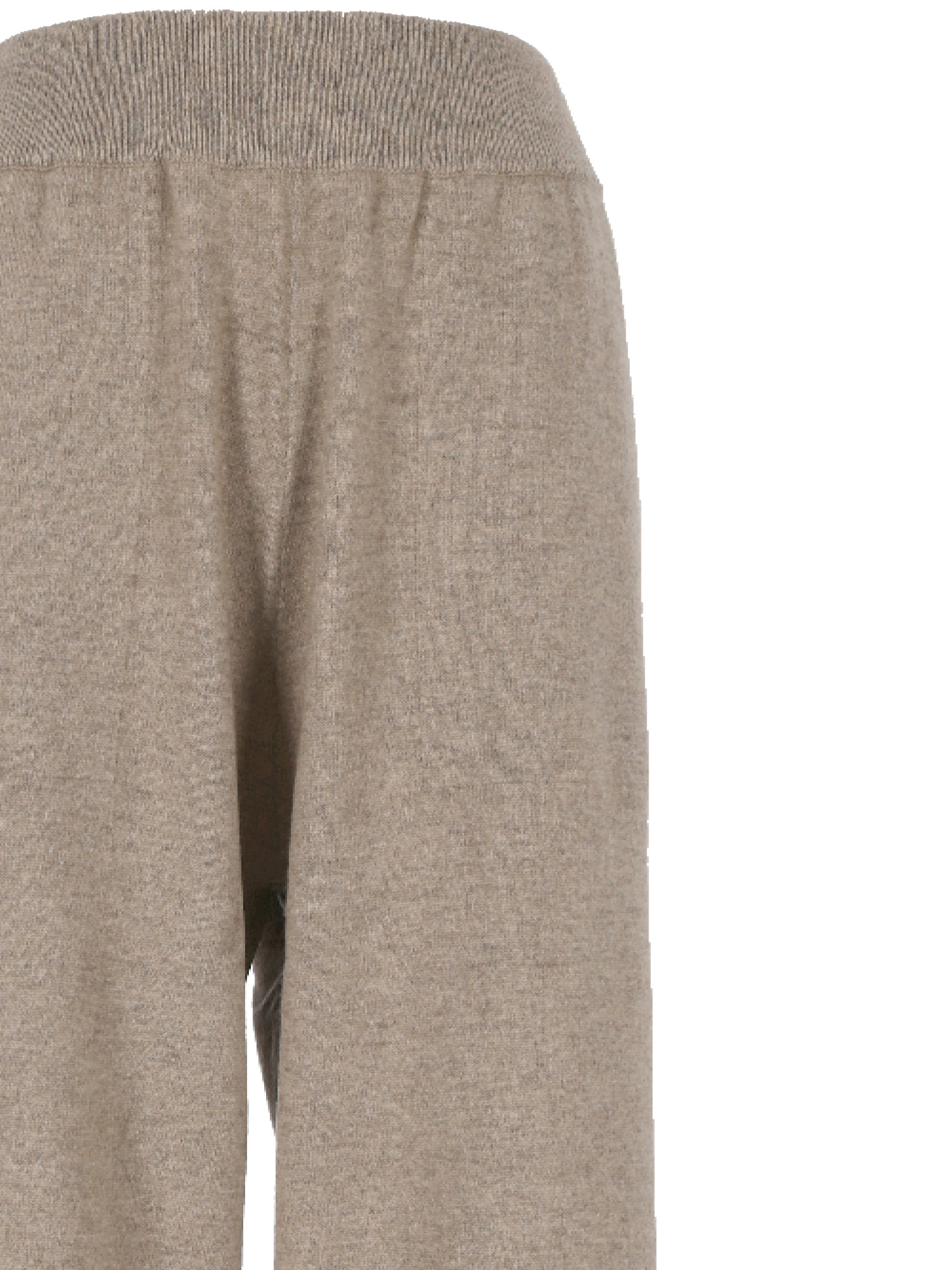 Brunello Cucinelli Shiny Tabbed Knitted Track Trousers In Gray