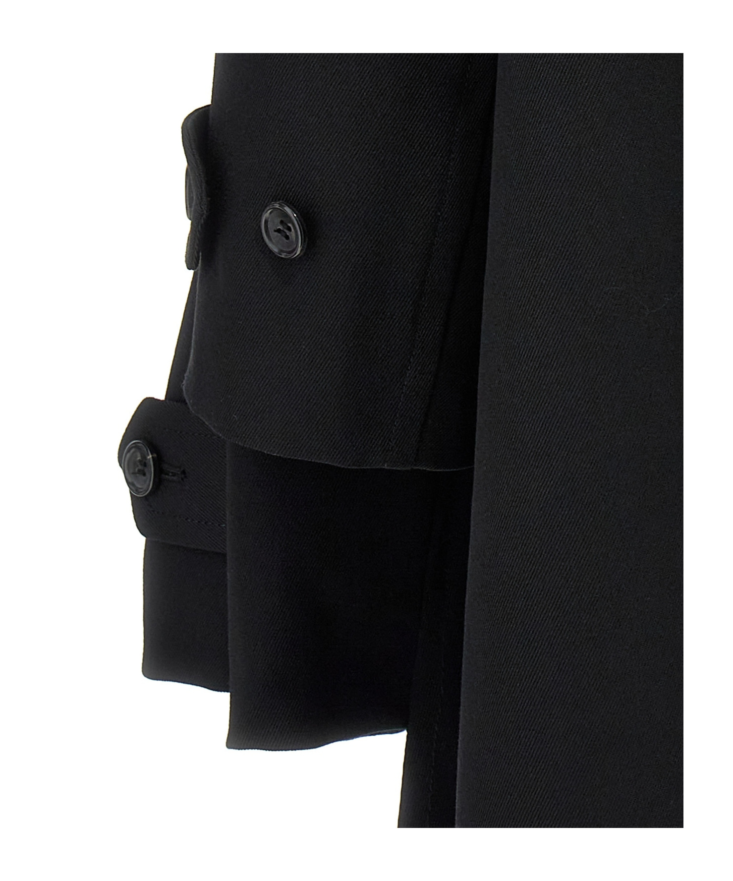 Shop Comme Des Garçons Double-breasted Coat In Black