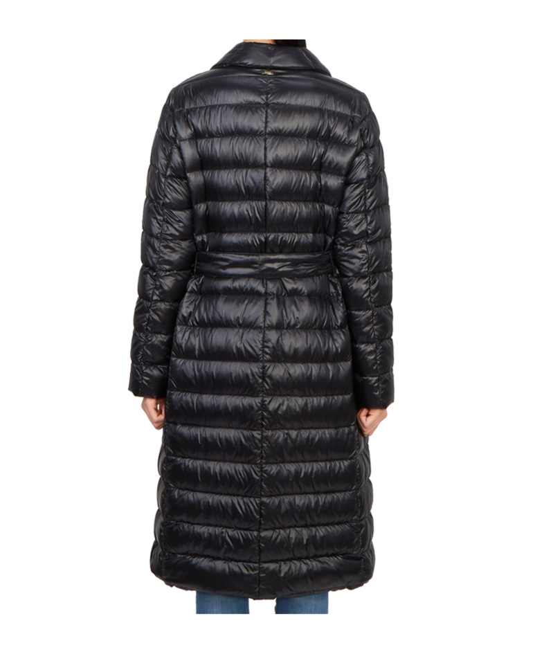 Shop Herno Strap Down Jacket In Black