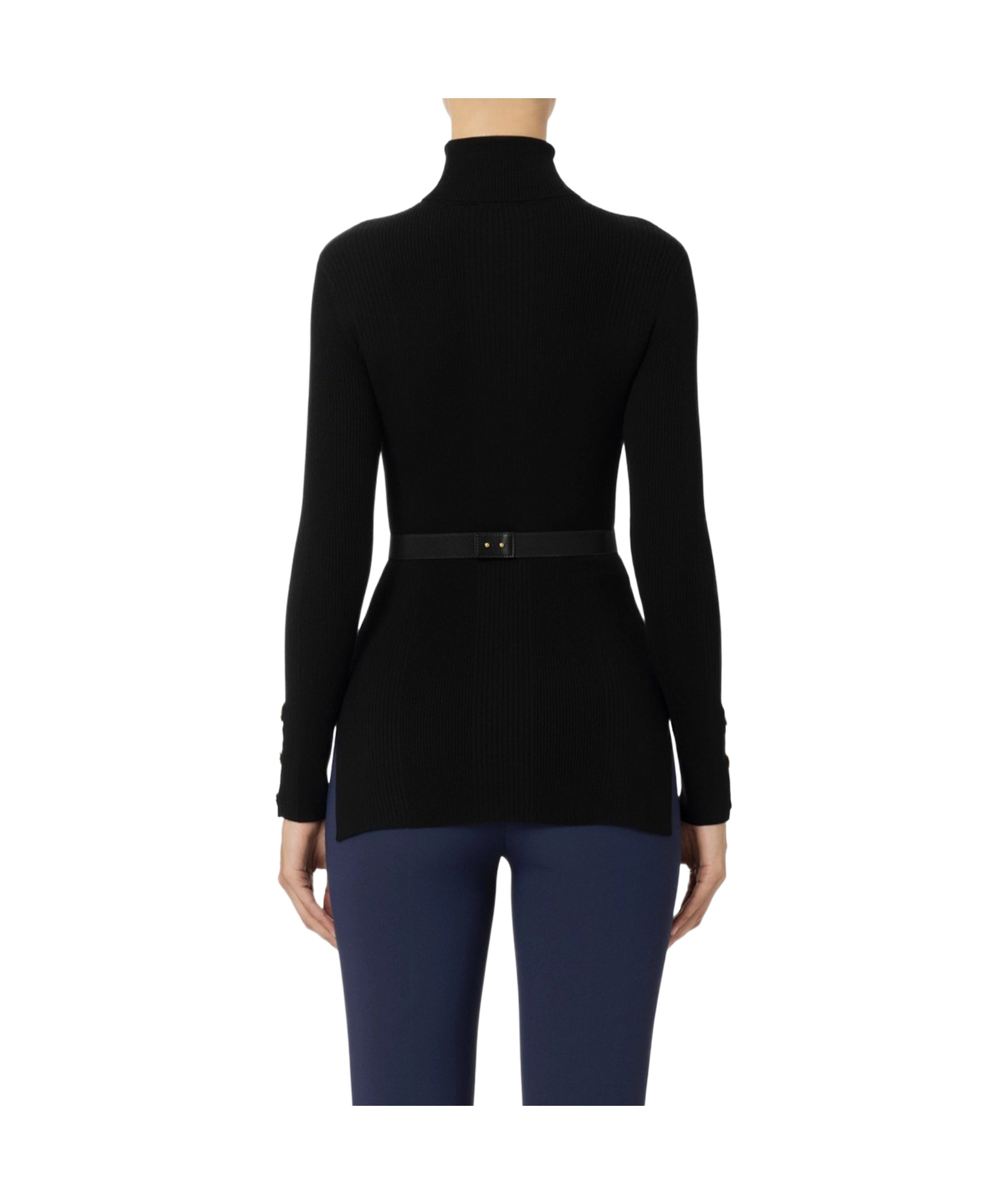 Elisabetta Franchi Logo-embroidered Jumper In Black
