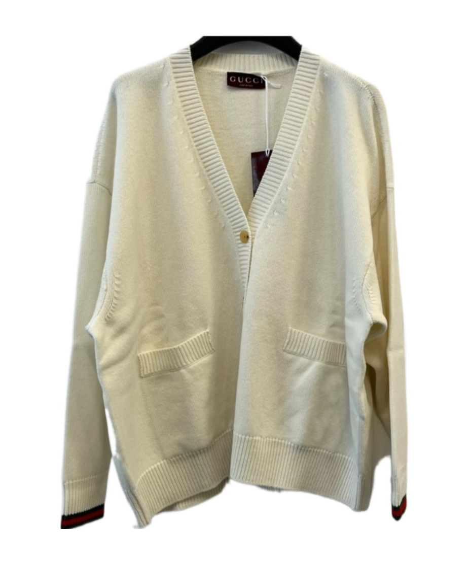 Gucci Cardigan Sweater In Gray