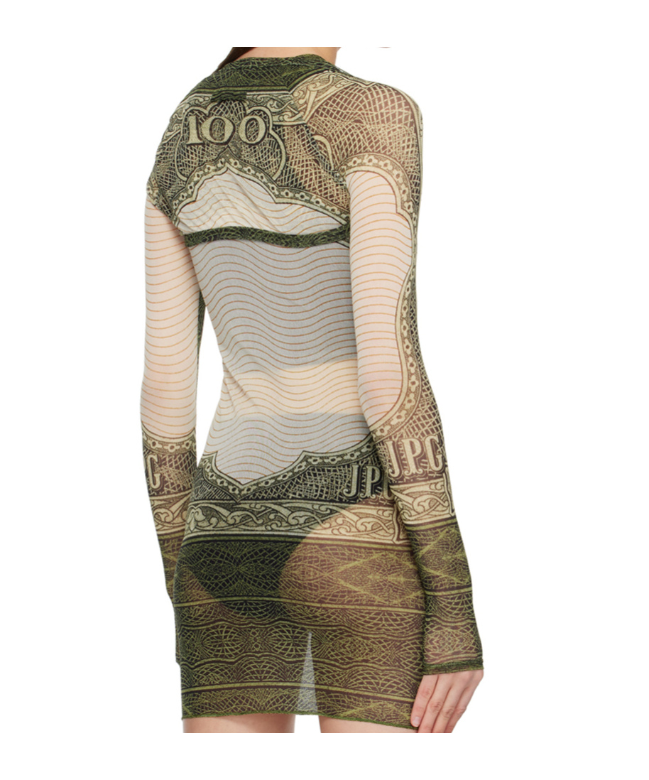 Jean Paul Gaultier Patterned Cardigan In Green