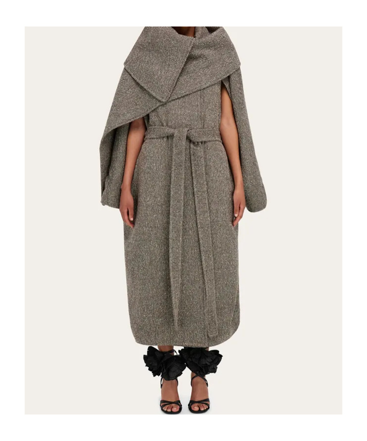 Ferragamo Oversize Asymmetrical Coat
