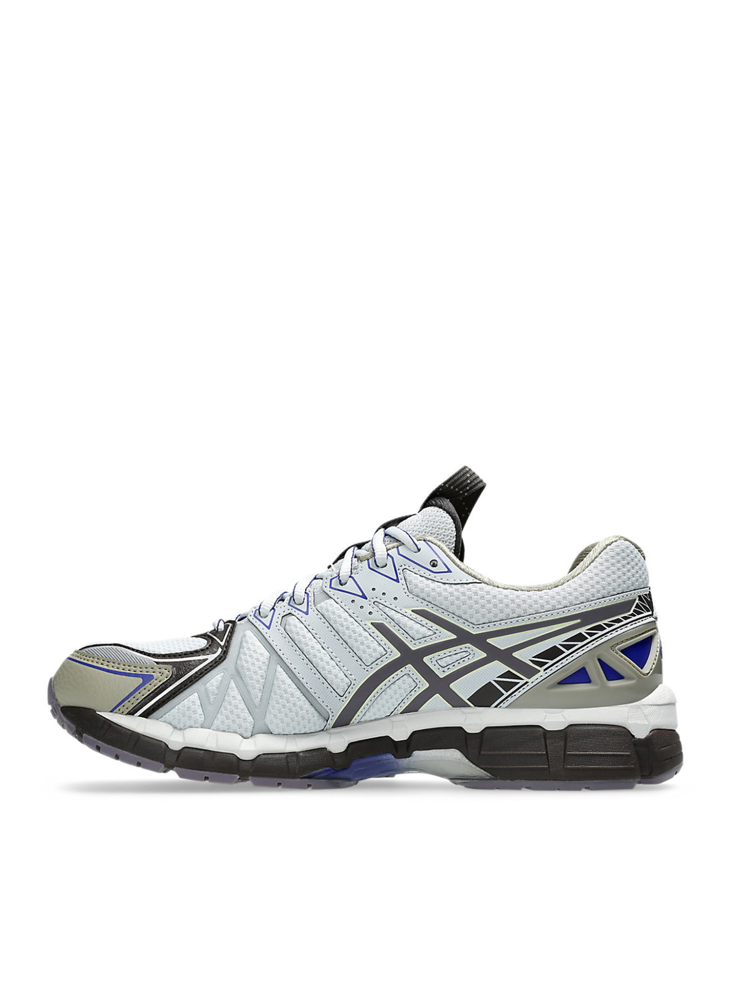 Asics Man Sneakers Light Grey Size 8.5 Textile Fibers In Black