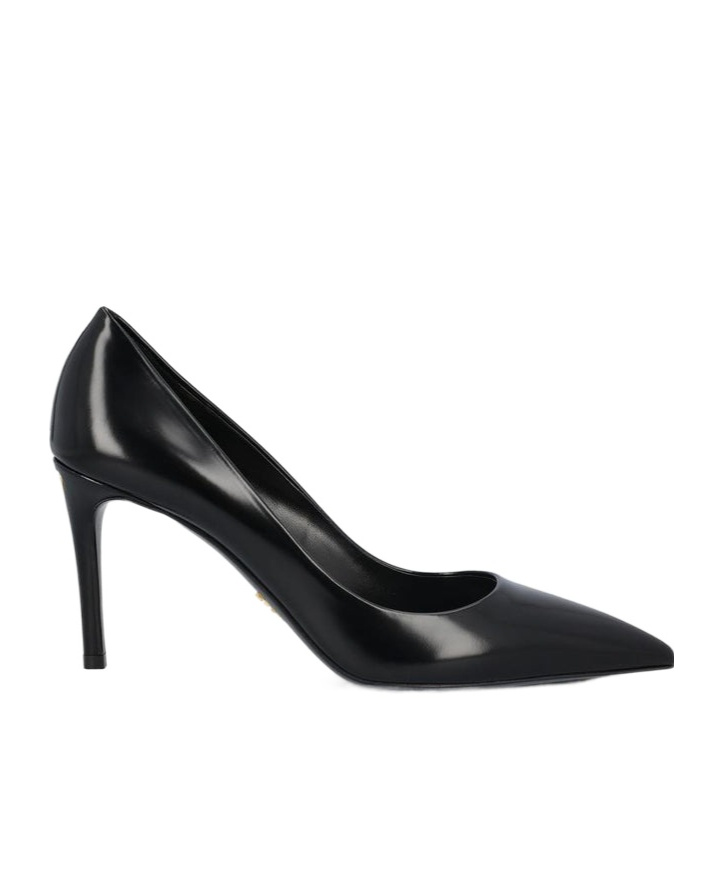 Prada Leather Pumps In Black