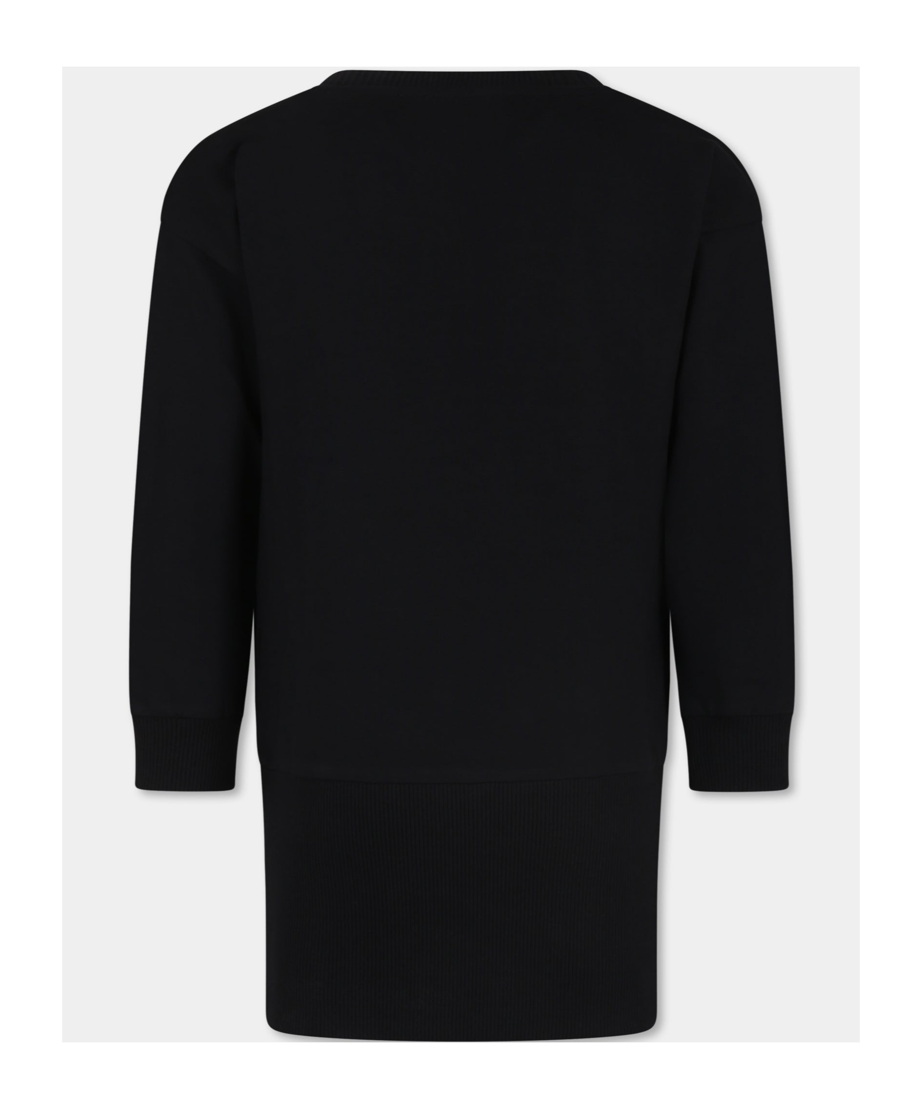 Moschino Long-sleeved Dress In Black