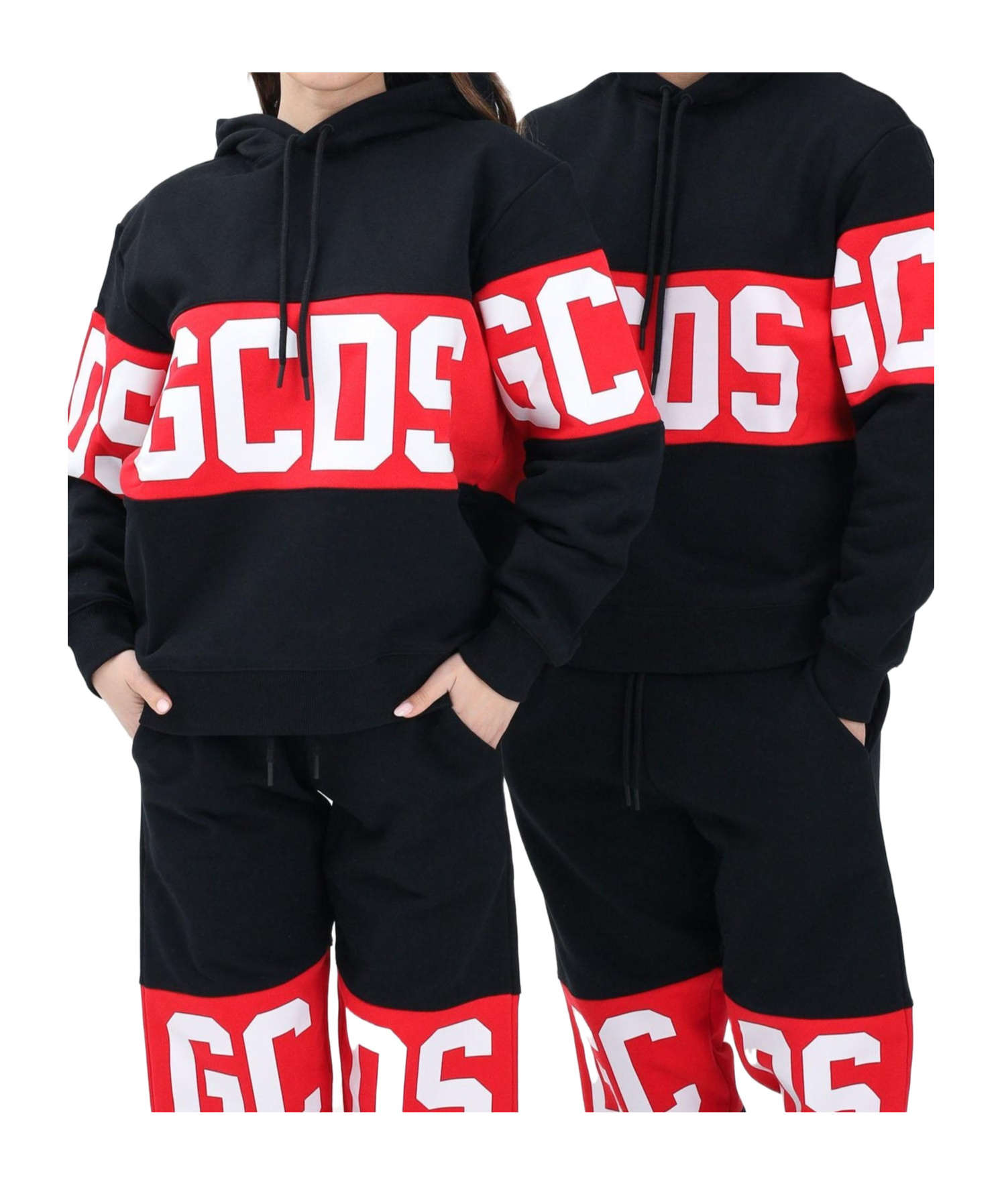 Shop Gcds Drawstring Hoodie In Black