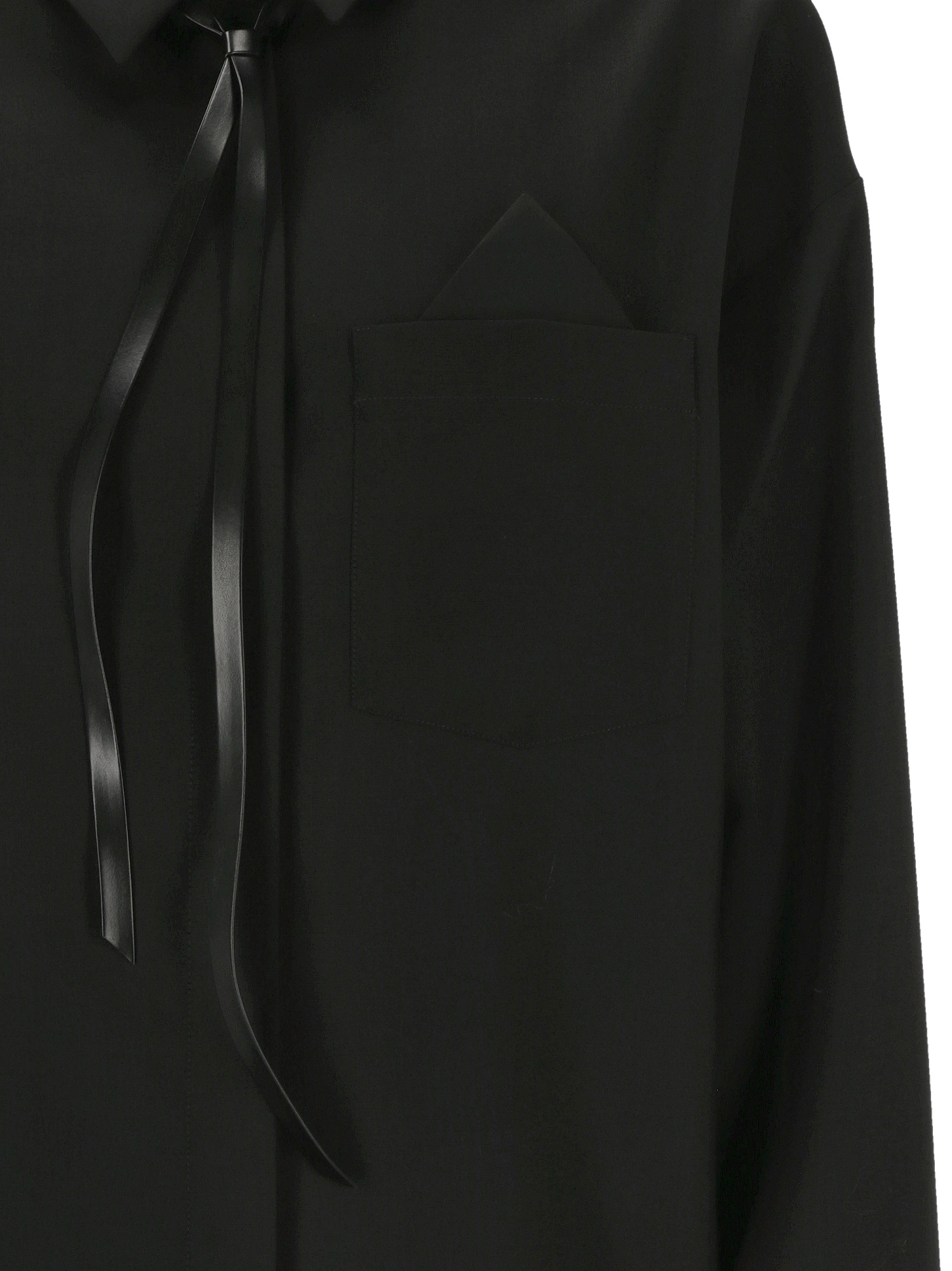 Sportmax Black Wool Shirt In Black