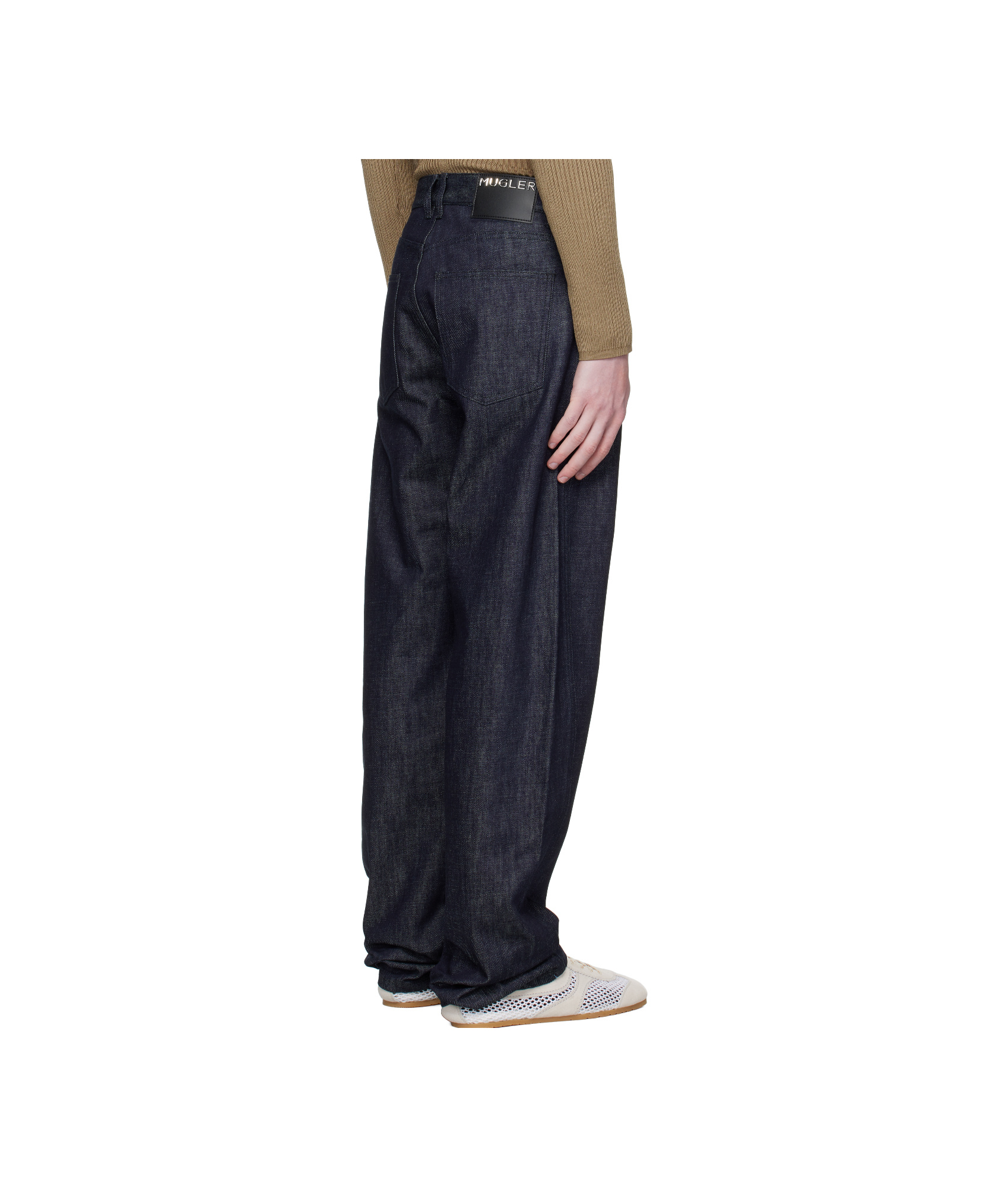 Mugler Five Pocket Wrangler Jeans In Black