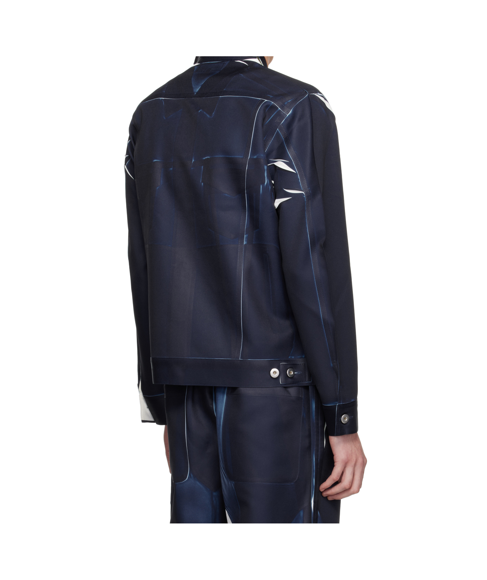 Comme Des Garçons Denim-print Jacket