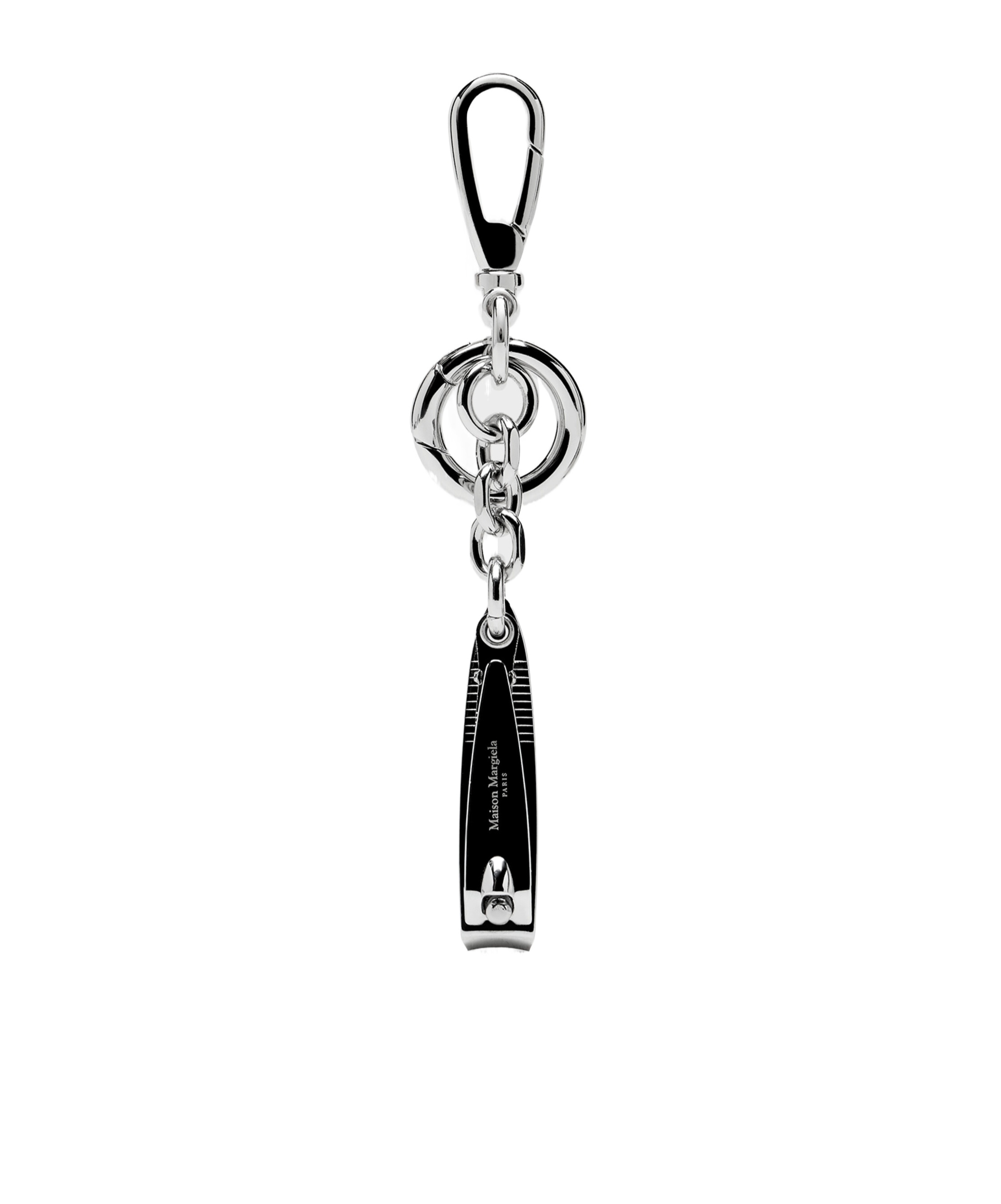 Maison Margiela Nail Cutter Keyring In Black