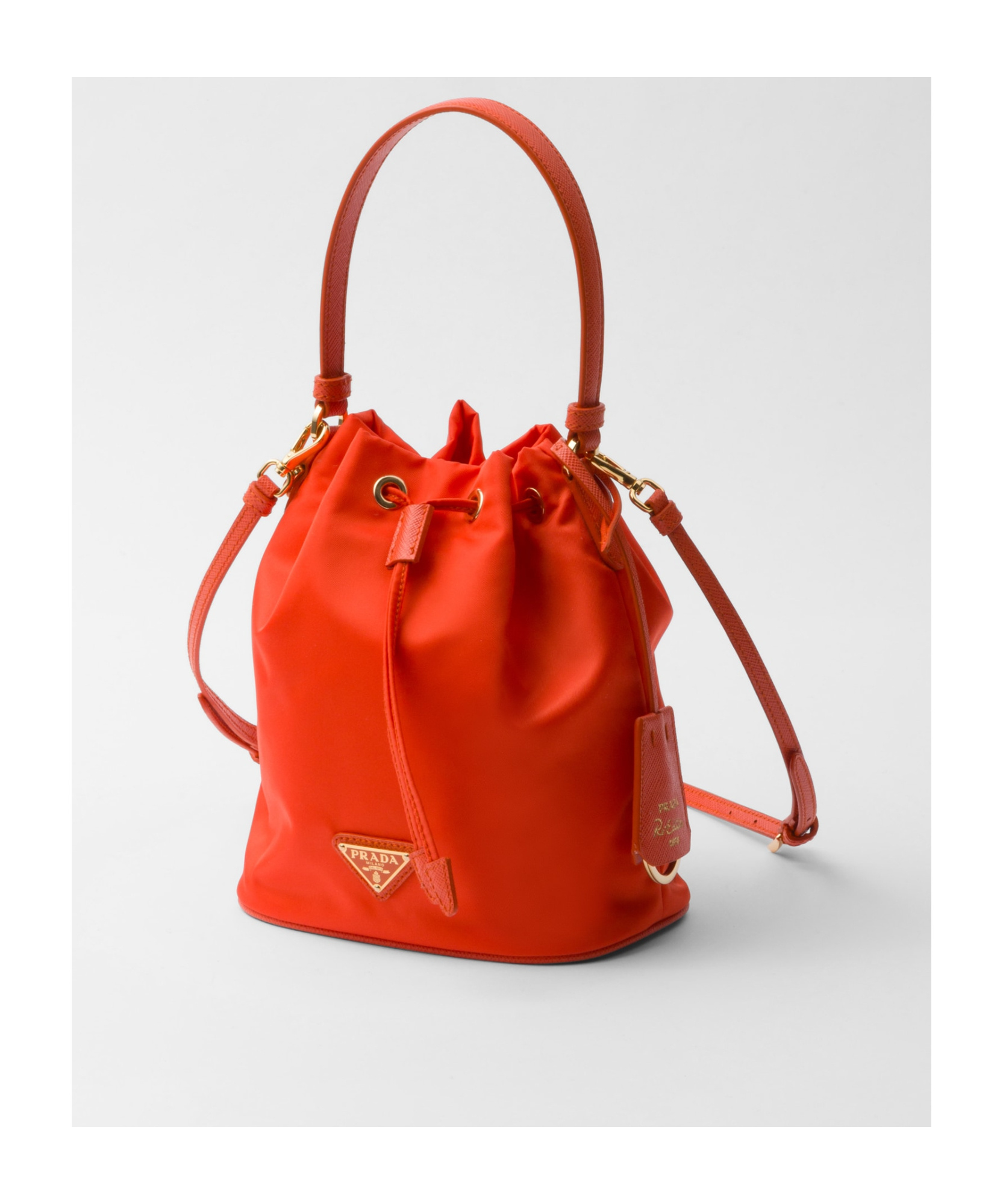 Prada Re-edition 1978 Re-nylon Mini-bag In Orange