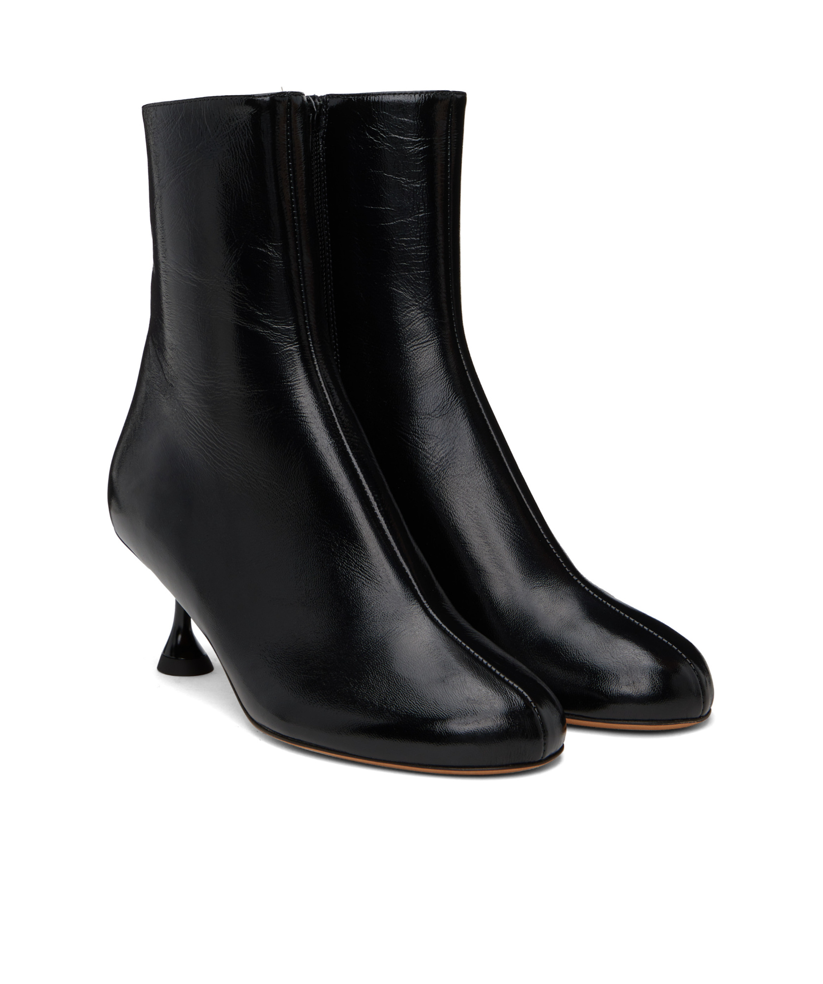 Proenza Schouler 65mm Tee Leather Ankle Boots In Black