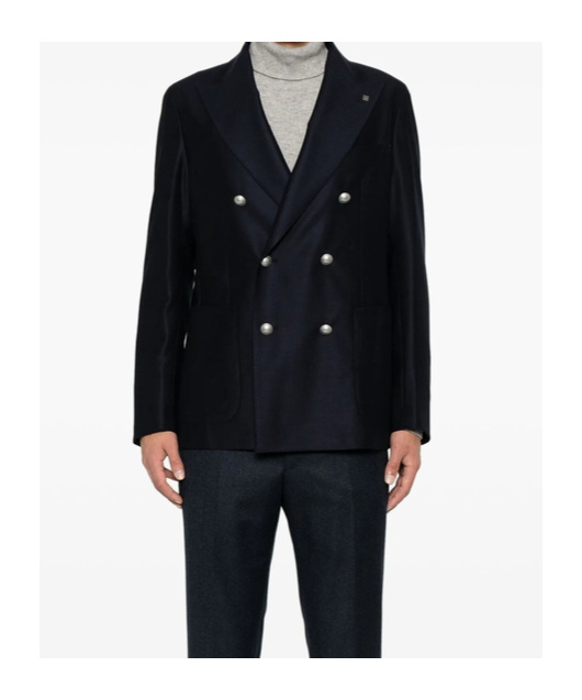 Shop Tagliatore Long-sleeved Suit Jacket