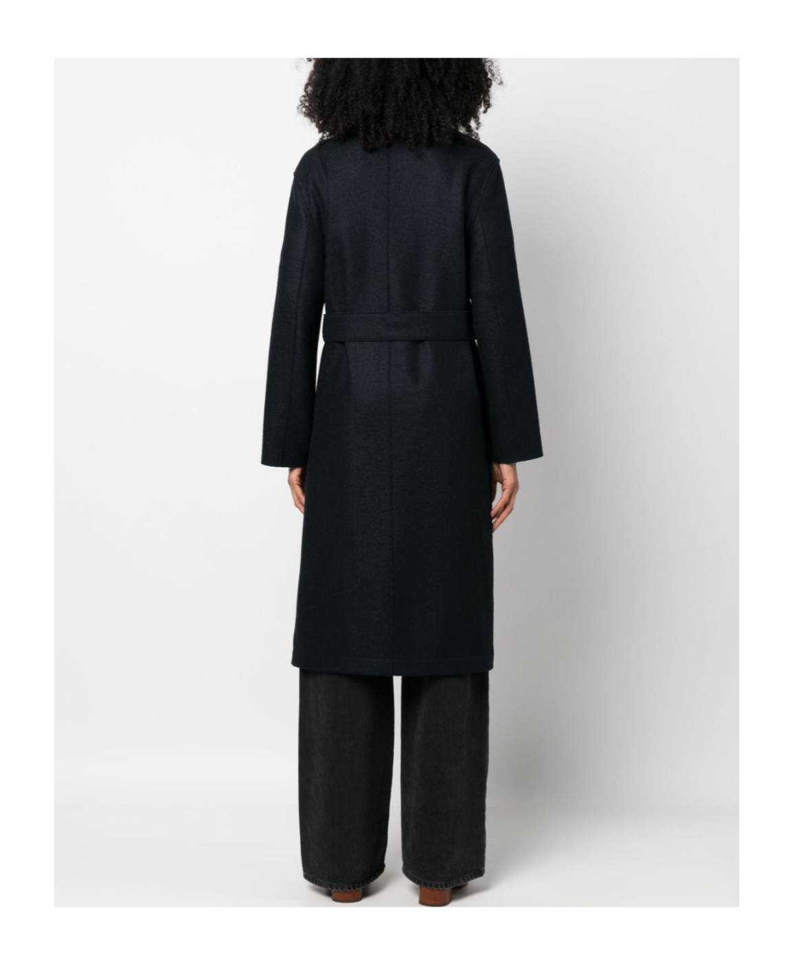 HARRIS WHARF LONDON TIED-WAIST VIRGIN-WOOL COAT 