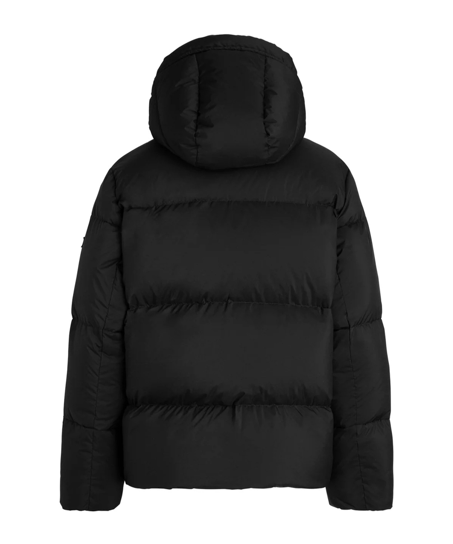 Tatras Hooded Long Sleeve Padded Coat With Pockets In Black