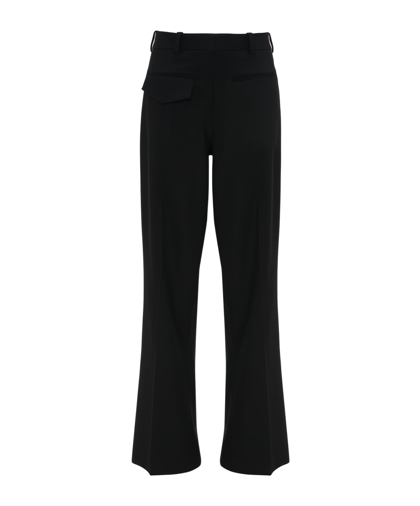 Victoria Beckham Casual Pants On The Reverse Side Of First Shearing Wool In Black