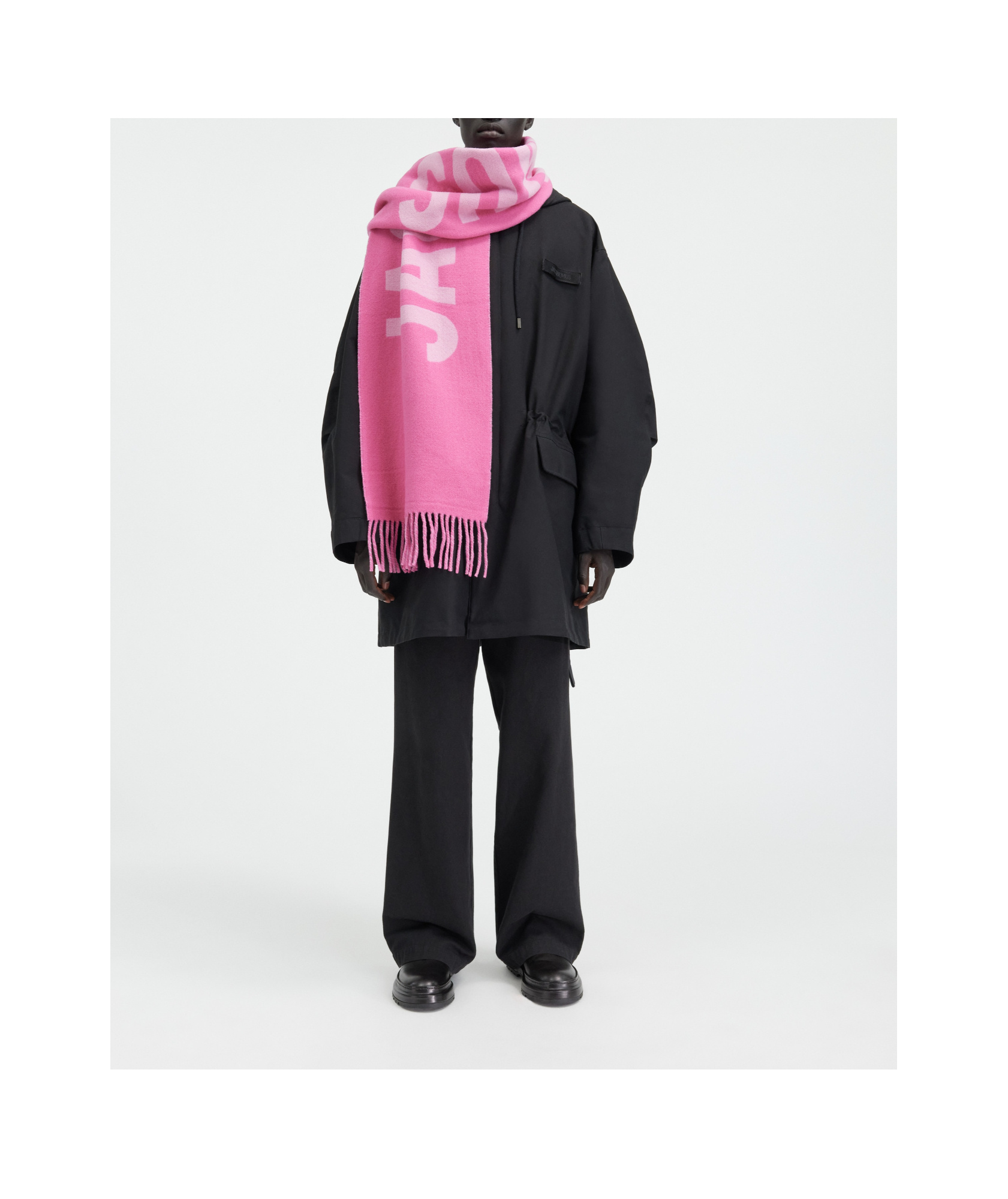 Jacquemus Wool Scarf In Pink