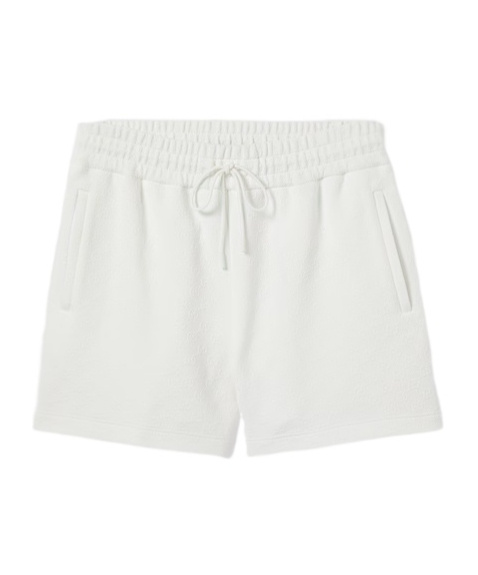 Gucci Embossed Gg Technical Jersey Shorts In White