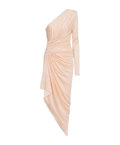 Alexandre Vauthier Stretch-jersey Midi Dress In Pink