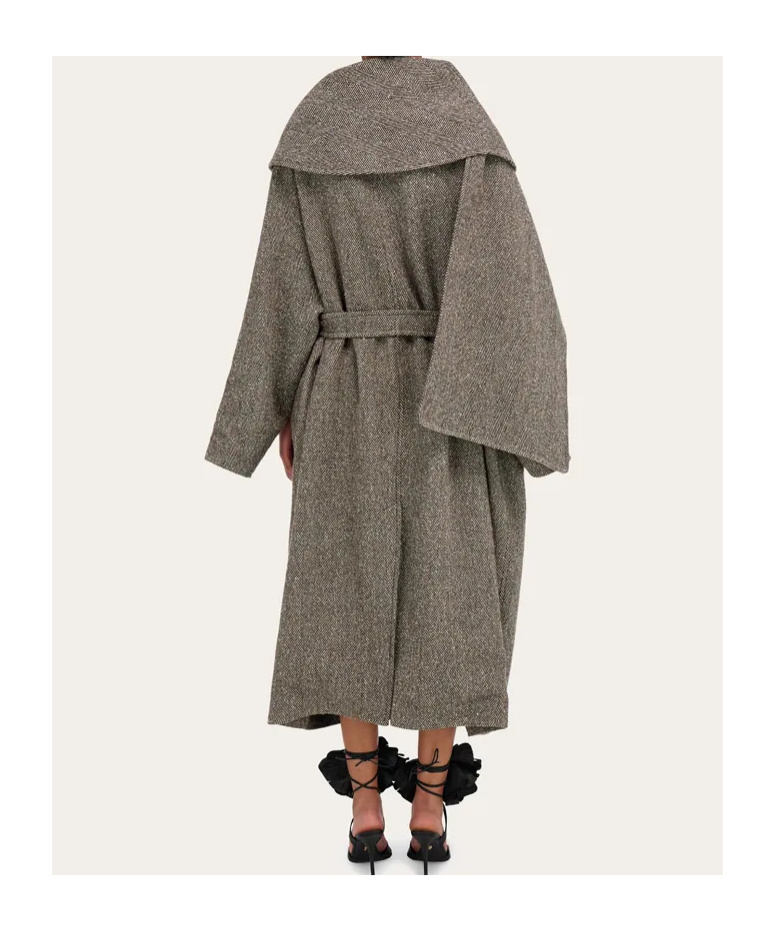 Ferragamo Oversize Asymmetrical Coat