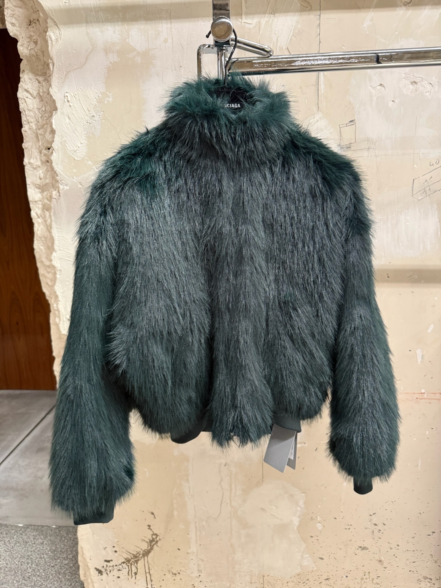 Balenciaga Cropped Jacket In Gray