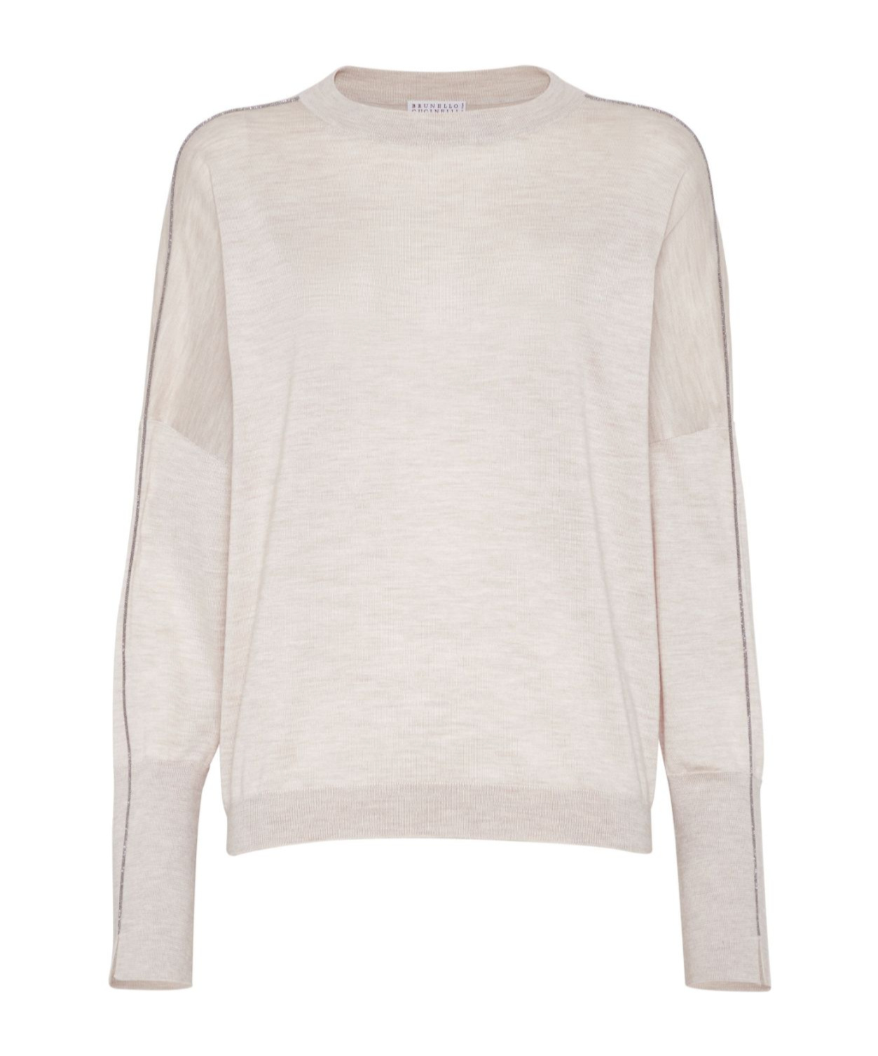 Brunello Cucinelli Monili-chain Detail Sweater In White