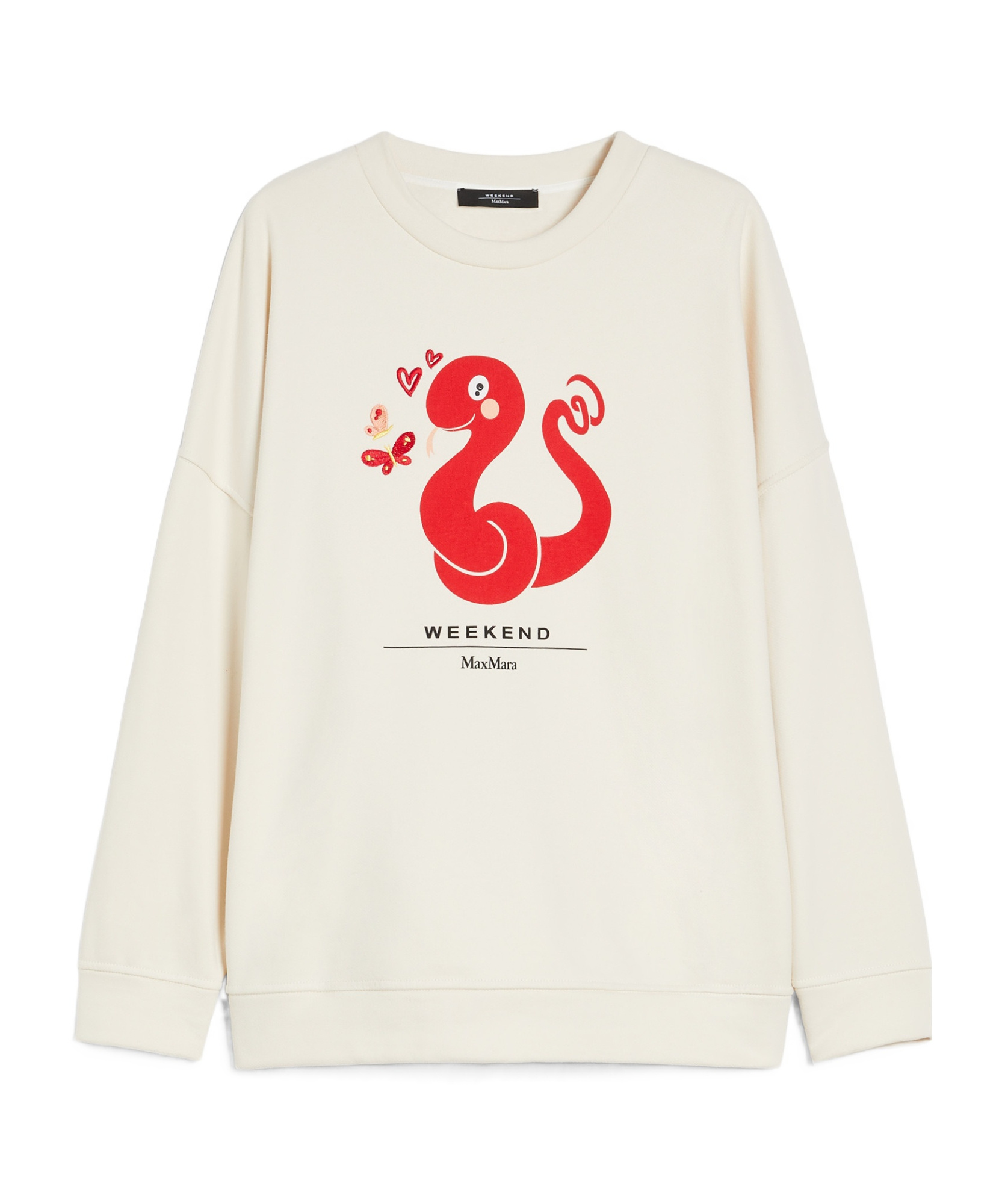 Weekend Max Mara Long-sleeved Sweater In White