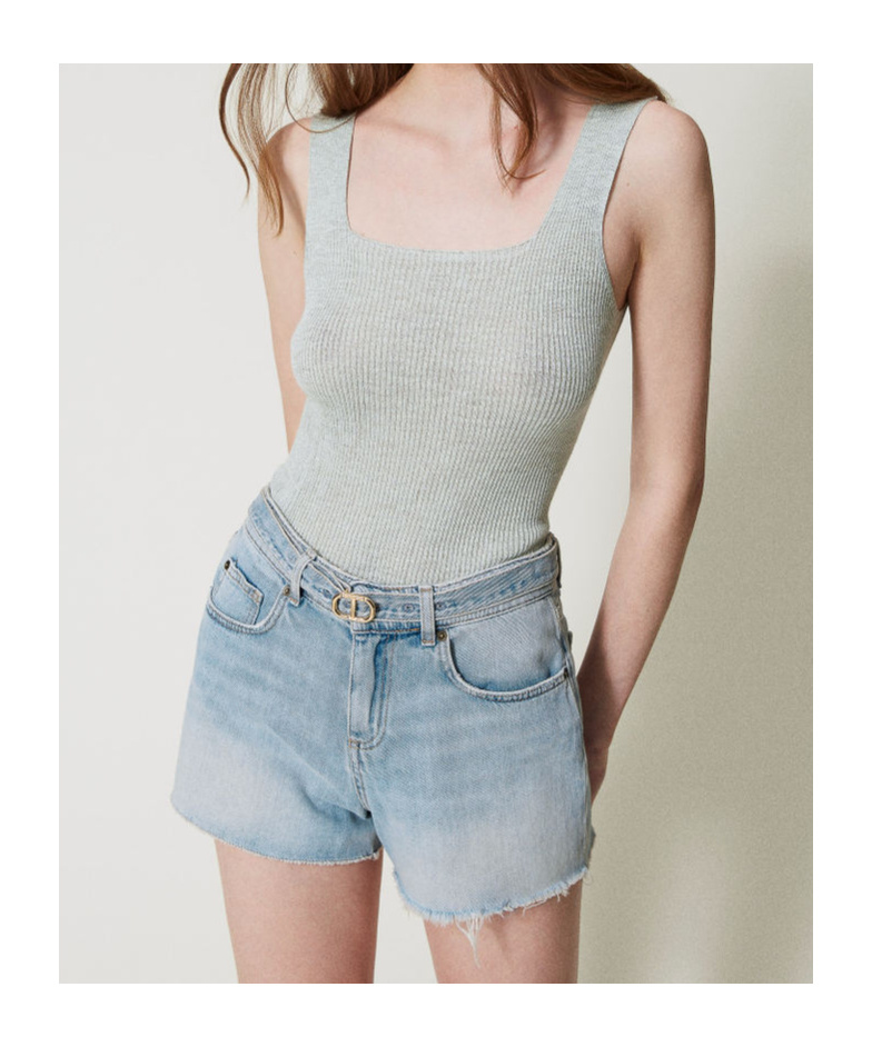 Twinset Ribbed-knit Tank Top